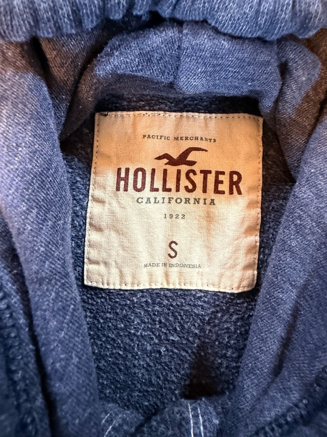 Hollister Los Angeles Hoodie Size S Blue Graphic Sweatshirt 3