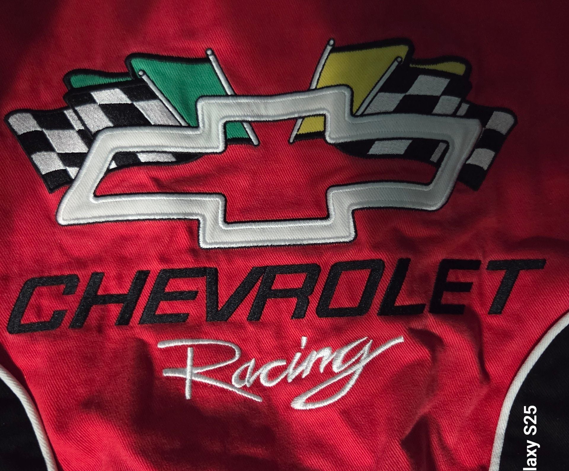 Racing Champions Chevrolet Racing Nascar Jacket Size S Red Black 5