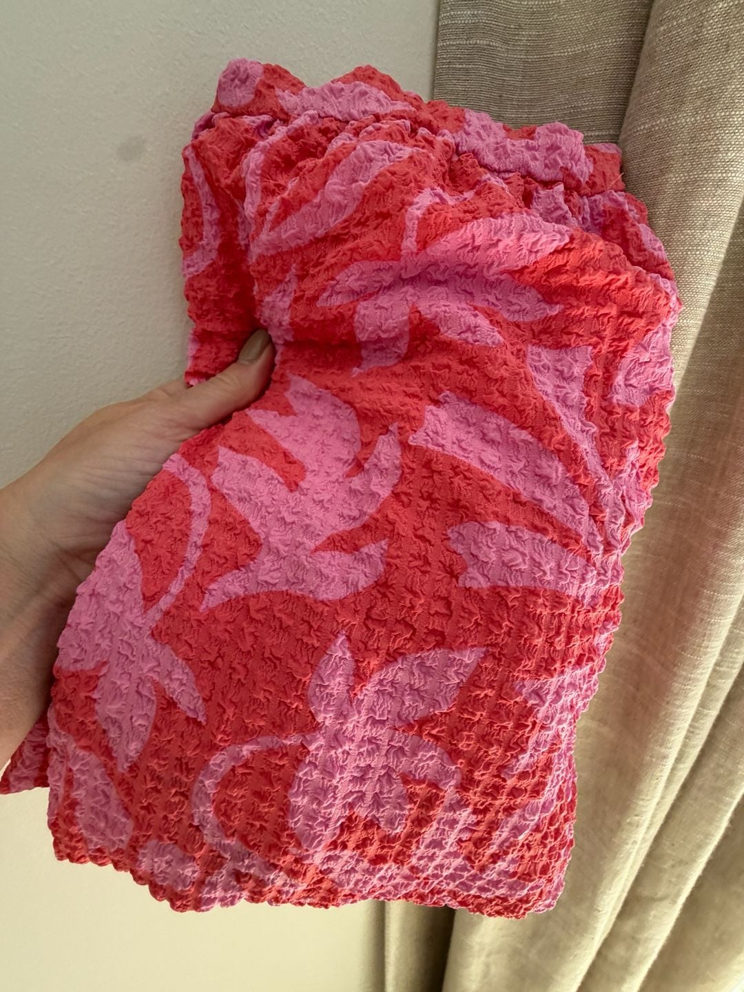 Time And Tru Puff Sleeve Dress Size M (8-10) Pink Floral 14