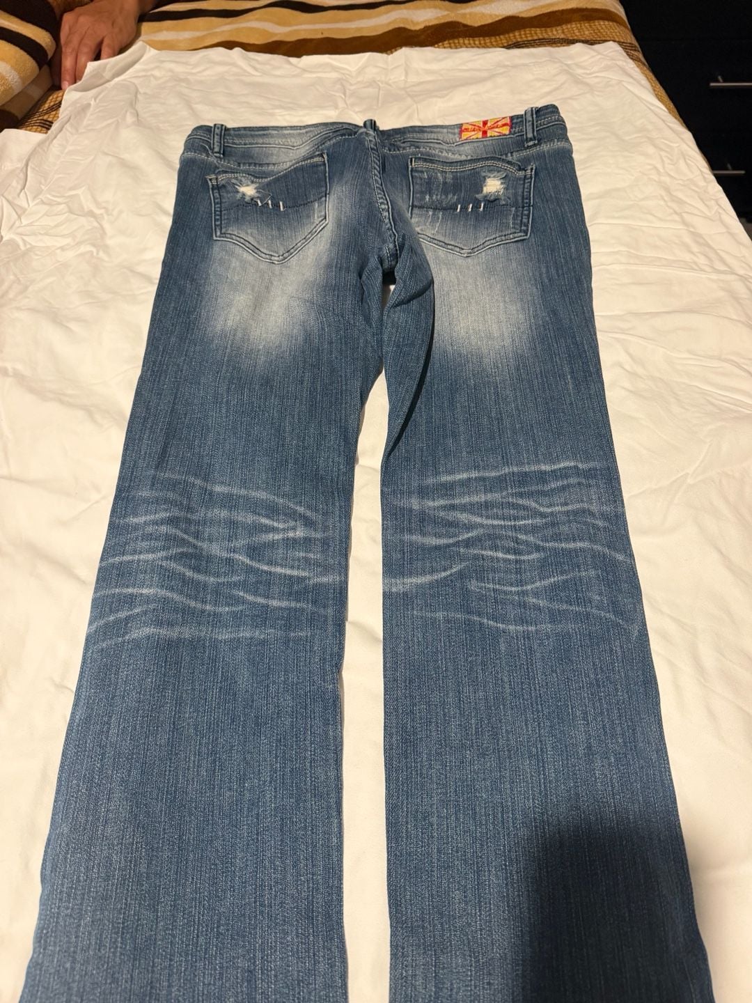Machine Jeans Distressed Blue Denim Jeans. 0006 3