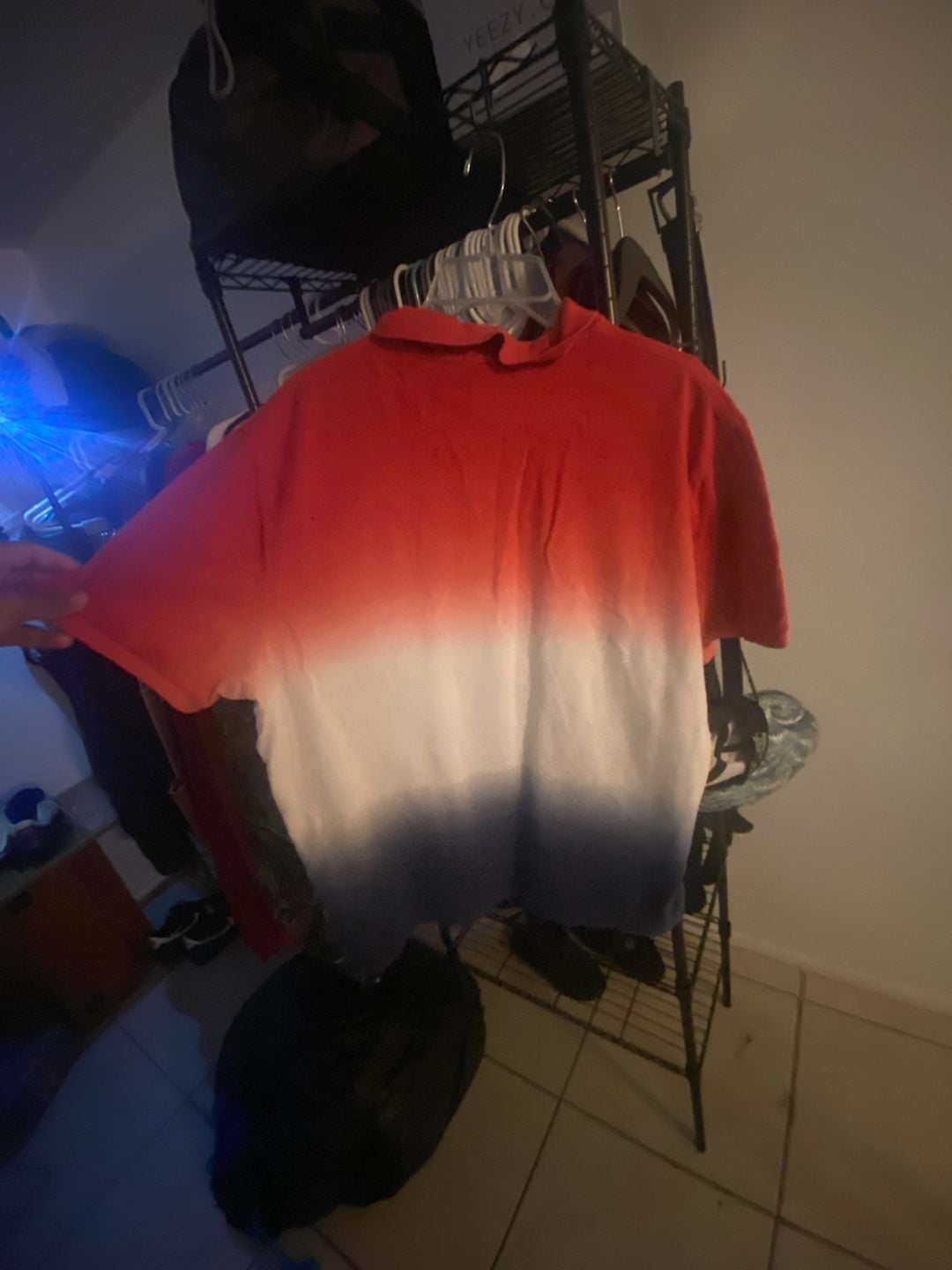 Polo Ralph Lauren Ombre Dip Dye Polo Size XXL Red White Blue 4