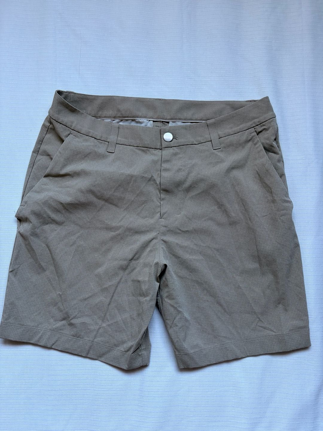 Lululemon Commission Short Size 31 Tan Grid Weave 2