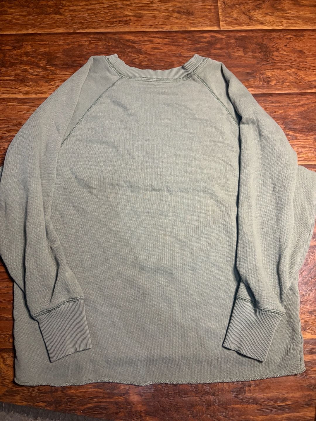 Aerie Sweatshirt Size XS Olive Green Crewneck Pullover 4