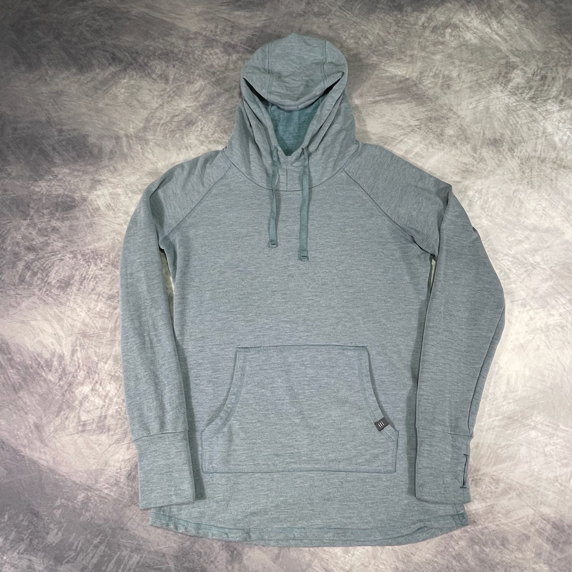 Free Fly Performance Bamboo Hoodie Size S Heathered Green 3