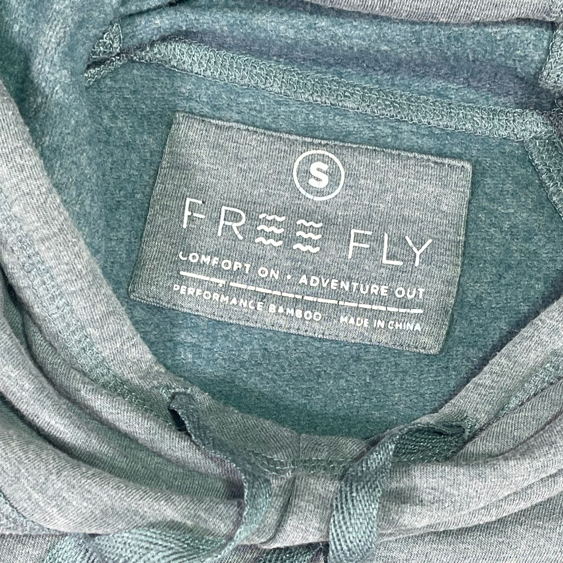 Free Fly Performance Bamboo Hoodie Size S Heathered Green 7