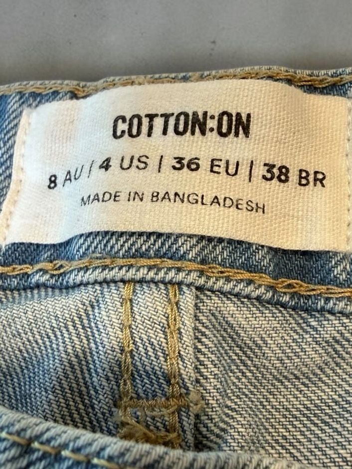 Cotton On Long Straight Leg Jeans Size 4 5