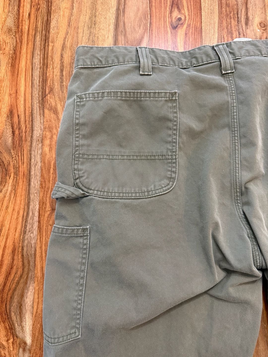 Carhartt B324 Relaxed Fit Carpenter Pants Size 42x34 Olive Green 4