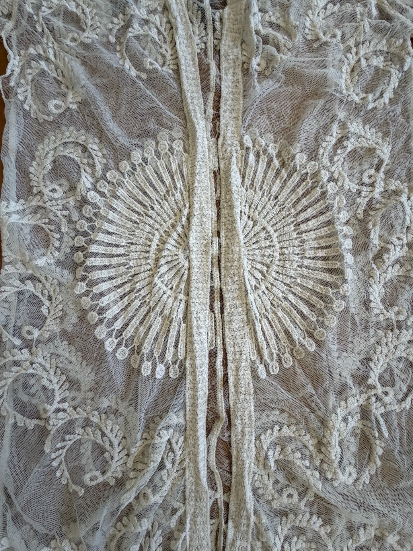 Do Everything In Love Lace Kimono Cardigan Size O/S Cream 7