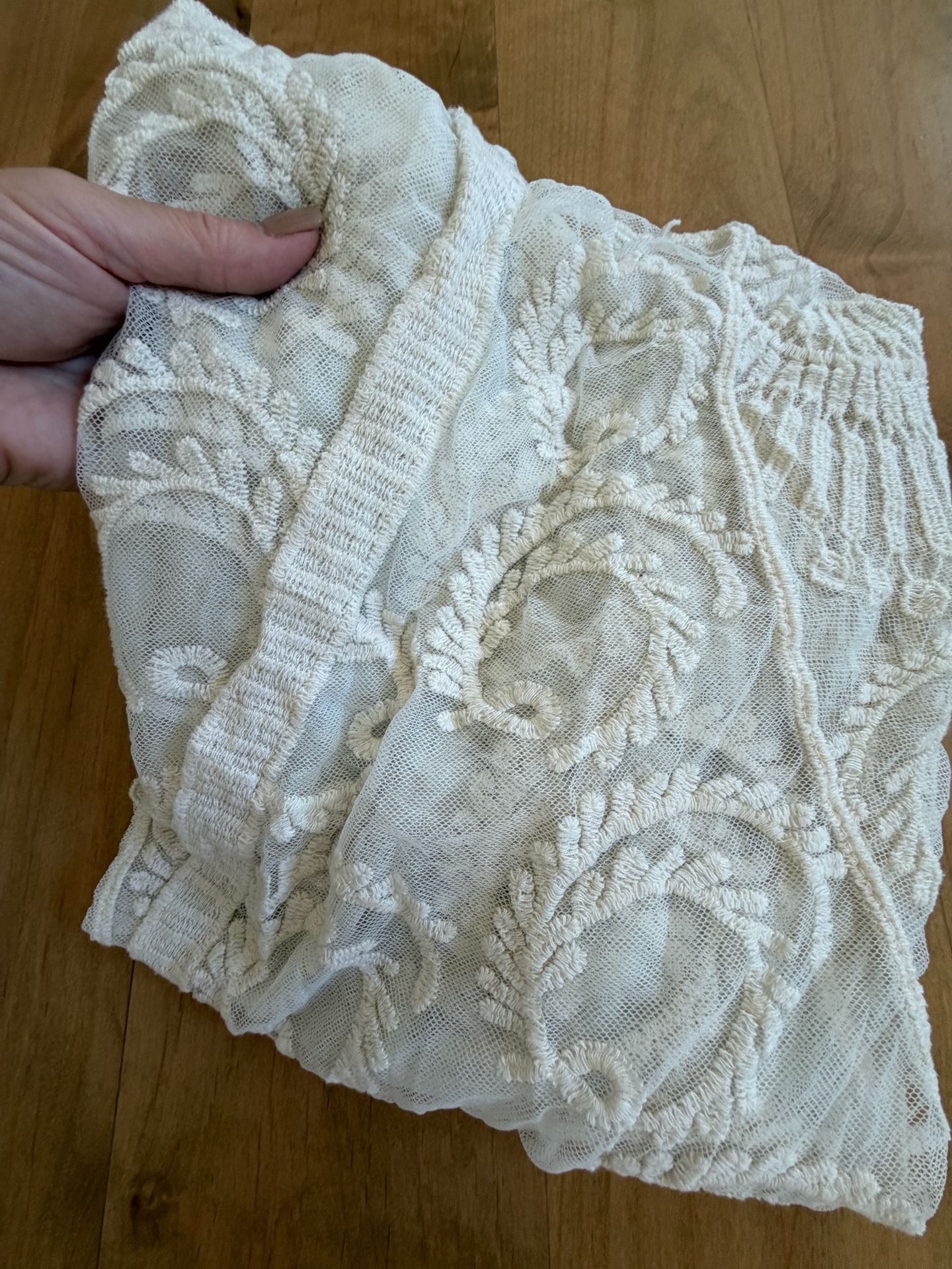 Do Everything In Love Lace Kimono Cardigan Size O/S Cream 10