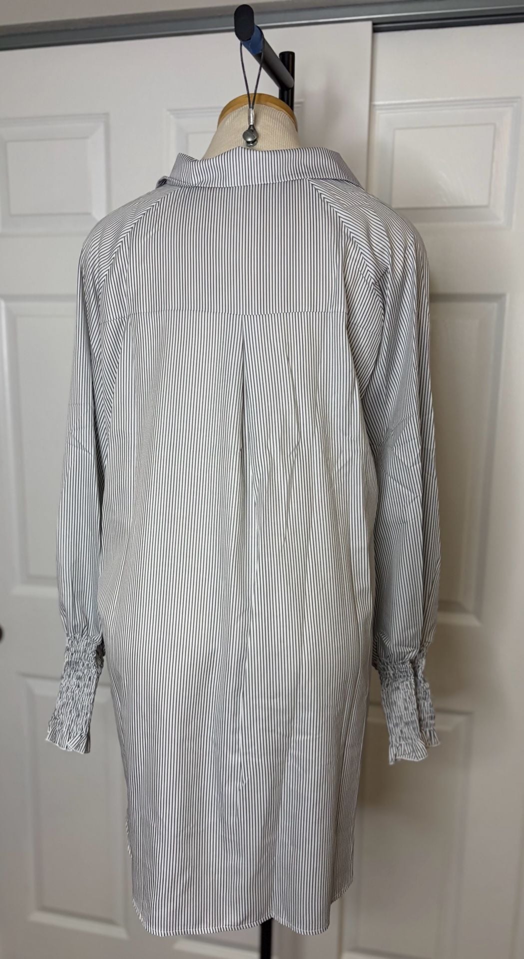 107-Unbranded Striped Oversized Button Down Shirt Dress Size 4XL 3