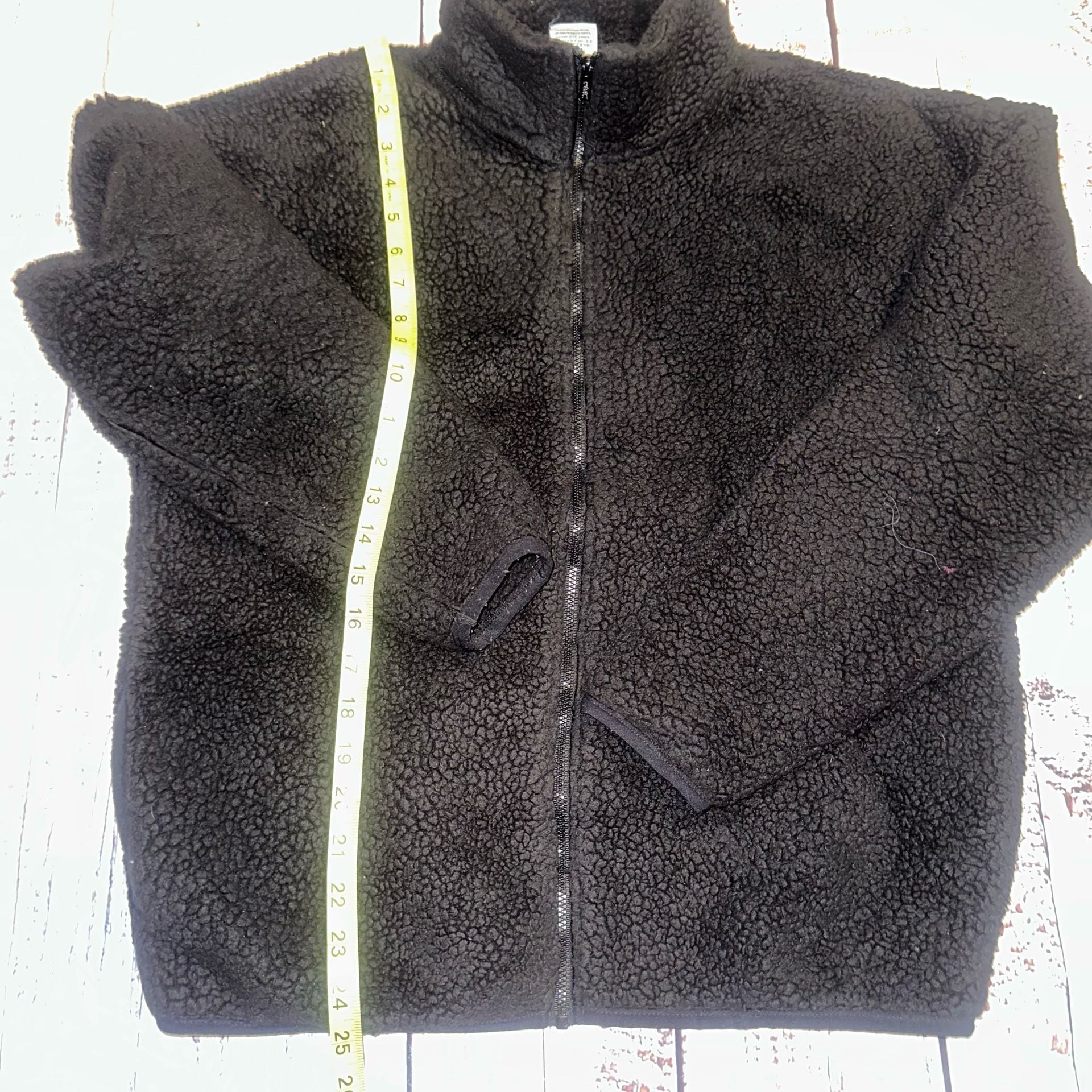 Victoria's Secret PINK Sherpa Full Zip Fleece Jacket Size XS Black 3