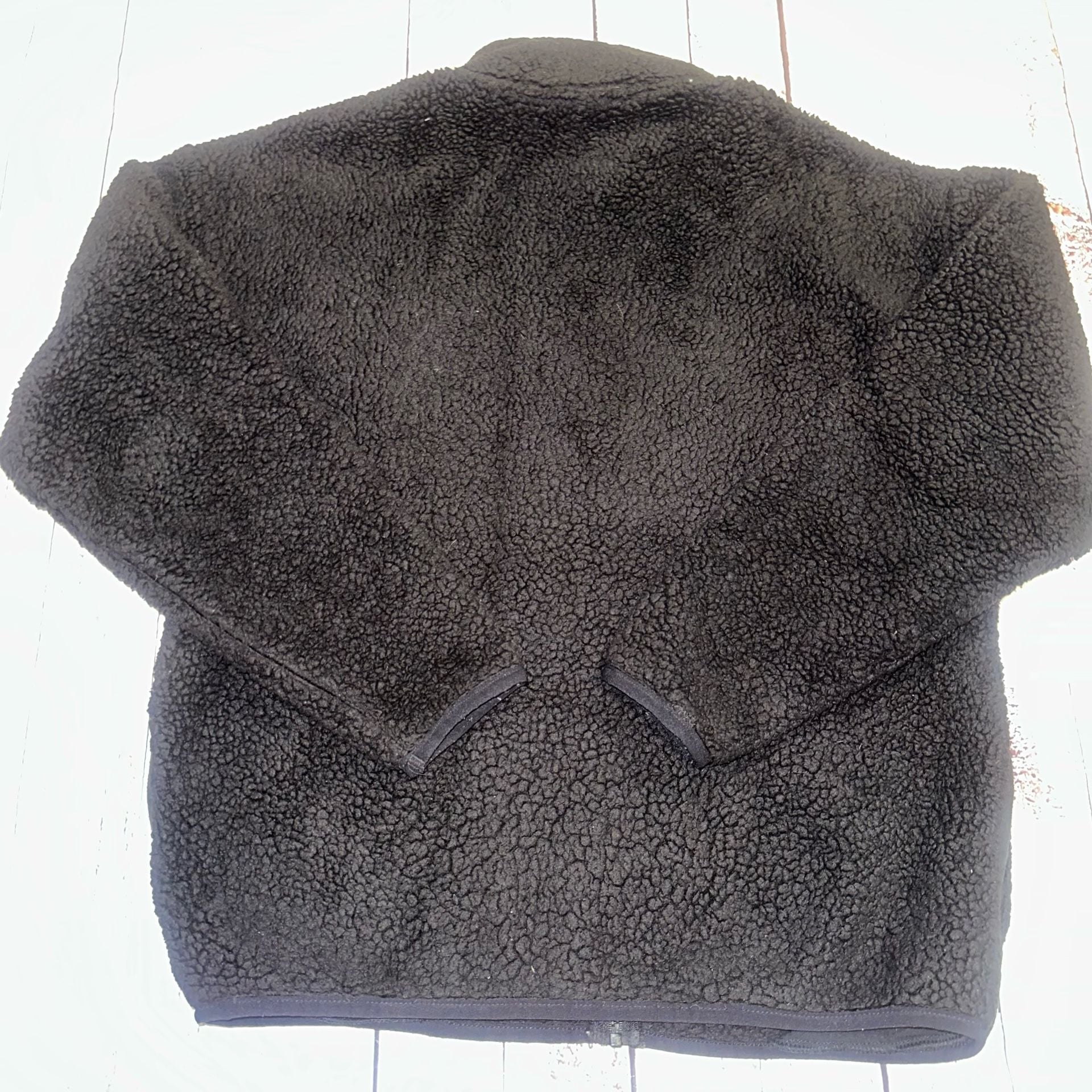 Victoria's Secret PINK Sherpa Full Zip Fleece Jacket Size XS Black 7