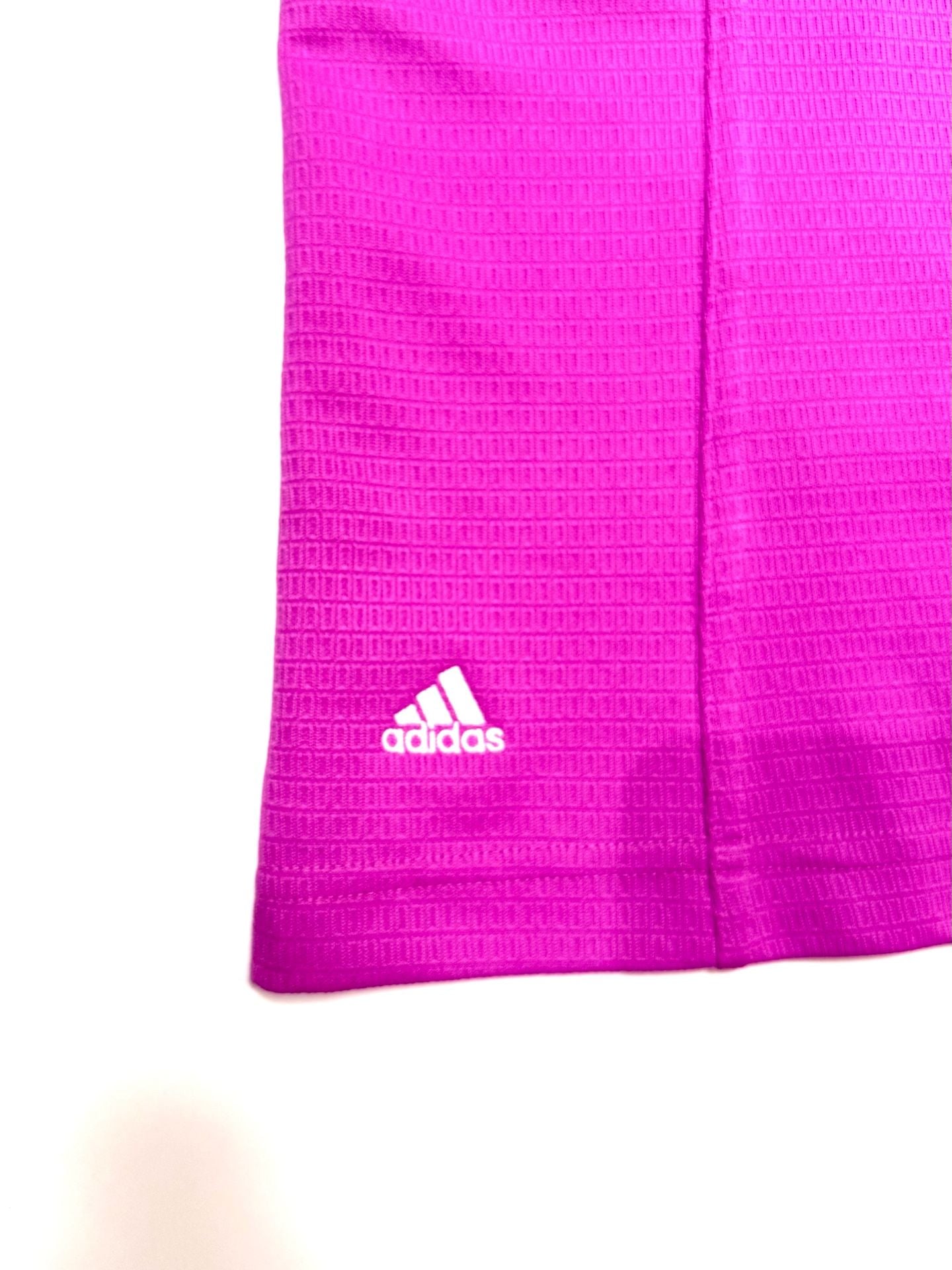 Adidas Women's Polo Shirt Size L Preppy Old Money Country Club Golfcore Sporty ClimaLite Golf Purple Orchid Short Sleeve CCA 1894 Embroidered Logo Moisture Wicking Athletic Top 7