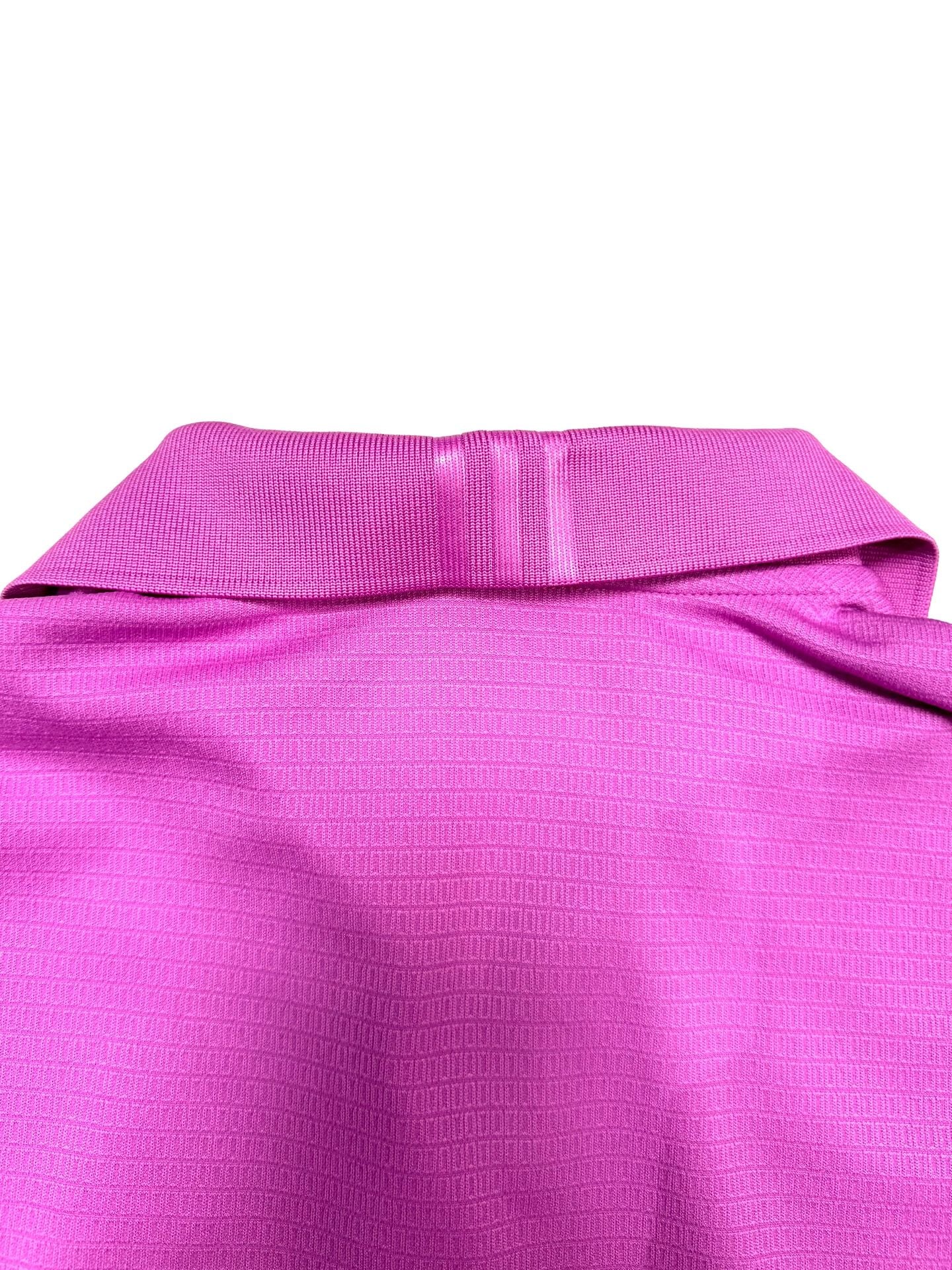 Adidas Women's Polo Shirt Size L Preppy Old Money Country Club Golfcore Sporty ClimaLite Golf Purple Orchid Short Sleeve CCA 1894 Embroidered Logo Moisture Wicking Athletic Top 14