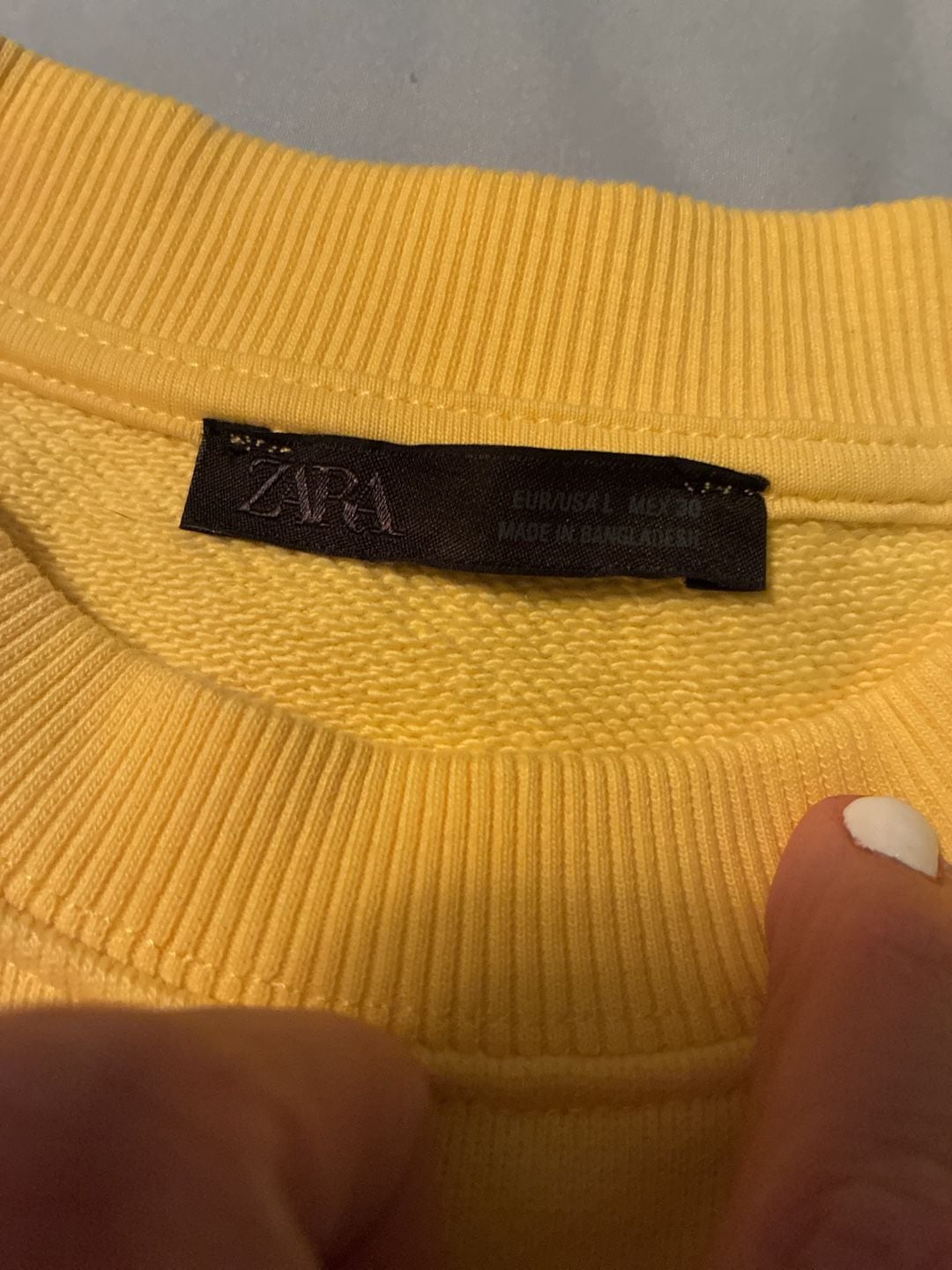 Zara Brooklyn Heights Sweatshirt And Shorts Set Size L/M Yellow NWOT A815 2