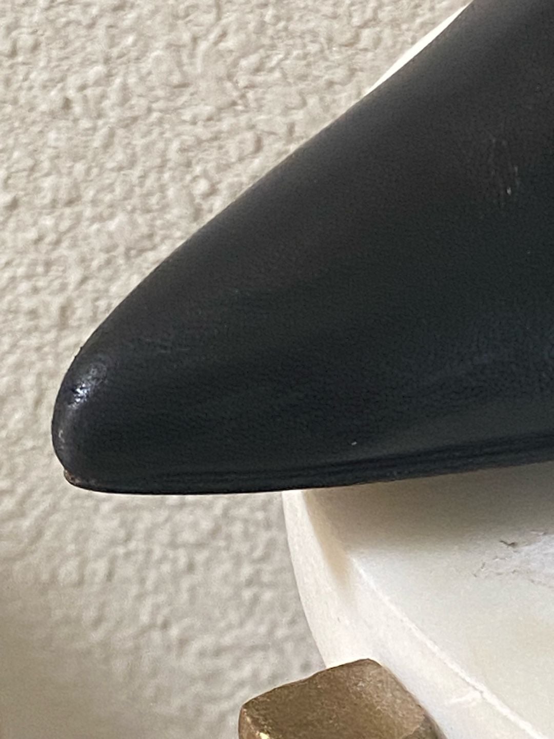 Stuart Weitzman Stuart Power Zip 75 Bootie Black Leather Pointed Toe 13