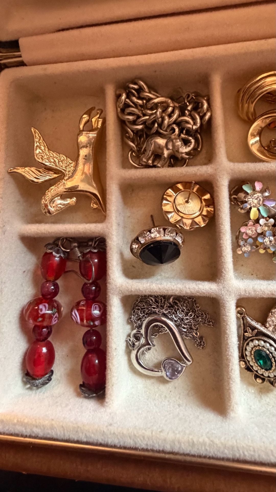 Vintage Jewelry Box & Lot 3