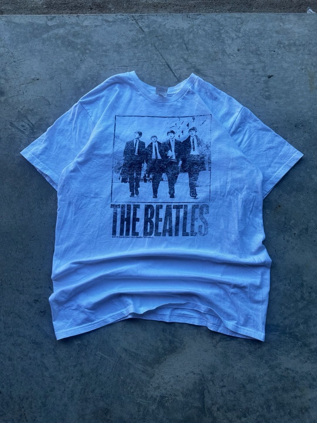 The Beatles Graphic T-Shirt Size L White Band Concert Tour Vintage Style 2