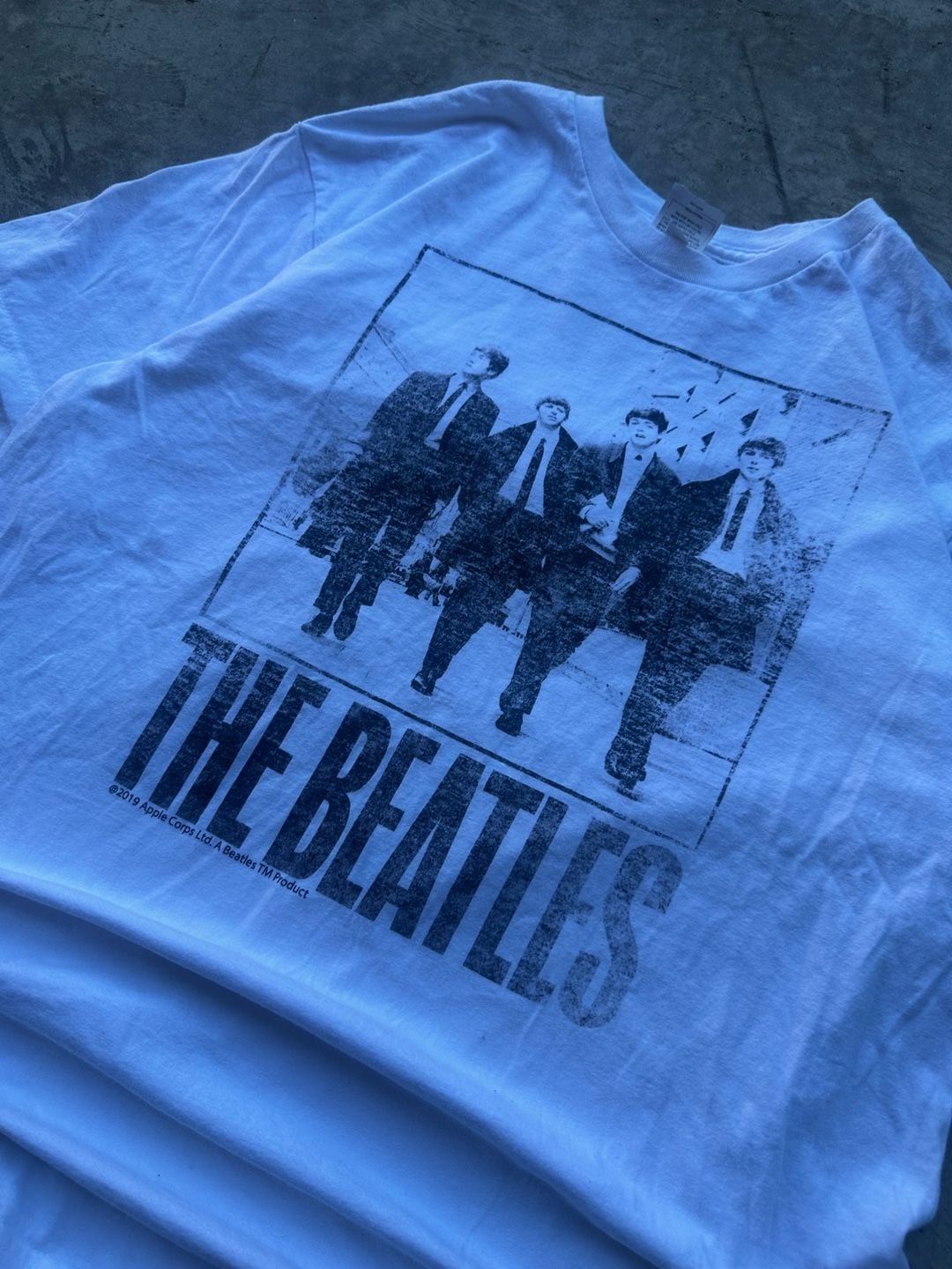 The Beatles Graphic T-Shirt Size L White Band Concert Tour Vintage Style 5