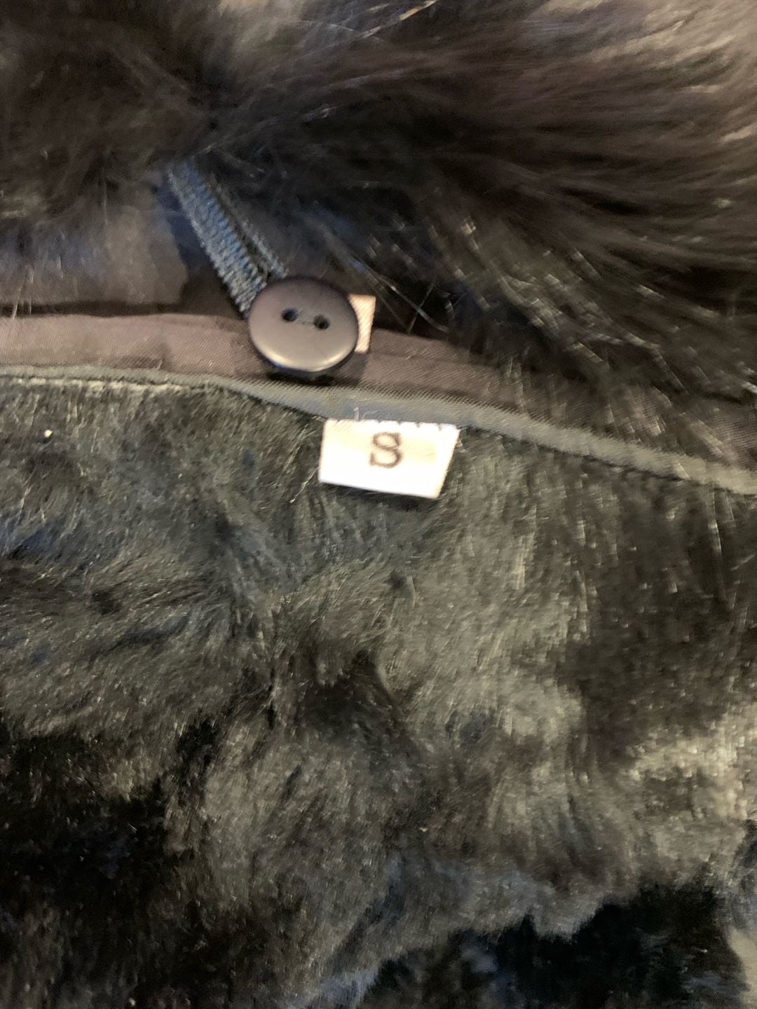 Guy laroche Skea Paris Vail Vintage Black Ski Jacket Faux Fur Trim Winter 11