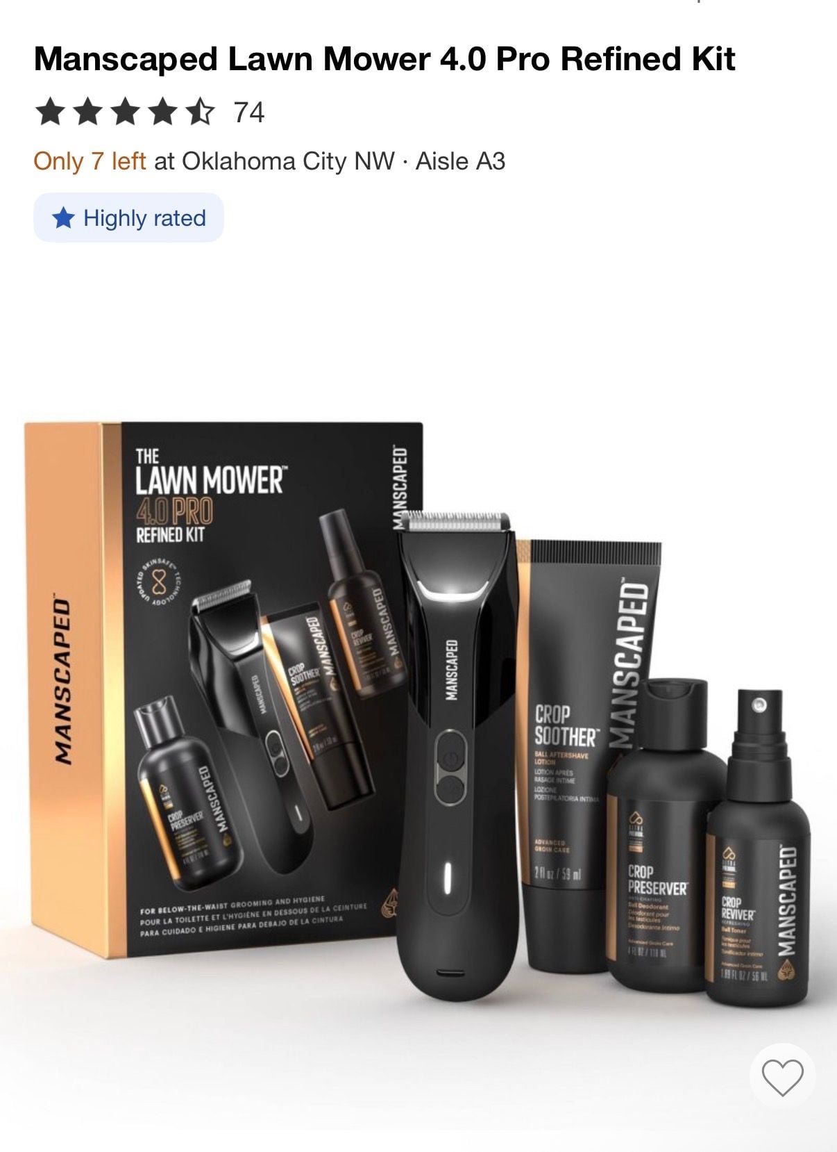 New-Manscaped The Lawn Mower 4.0 Pro Refined Kit Grooming Set 1