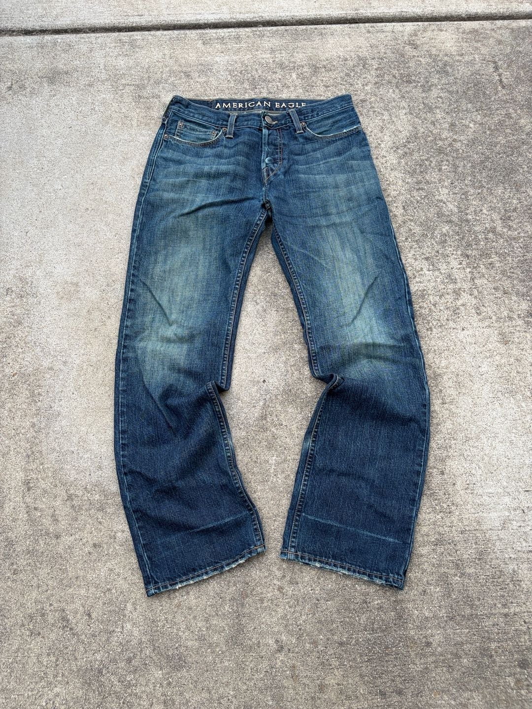 American Eagle Jeans Blue Denim Distressed 2
