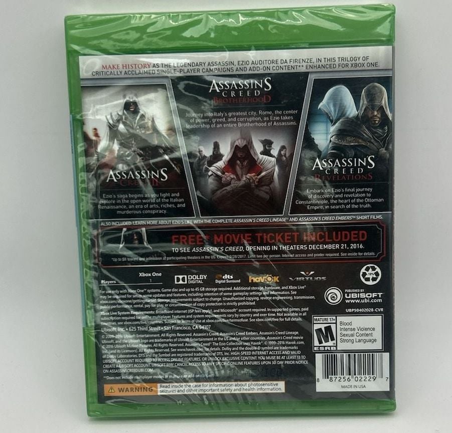 New Assassin's Creed The Ezio Collection (Microsoft Xbox One, 2016) 2