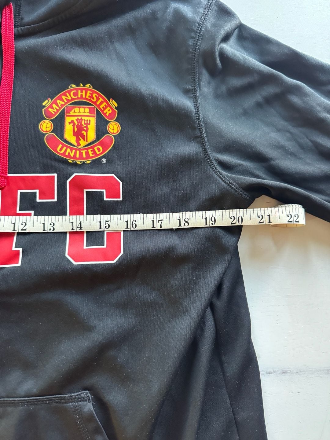 Manchester United Licensed Mufc Full Zip Hoodie Size M 8