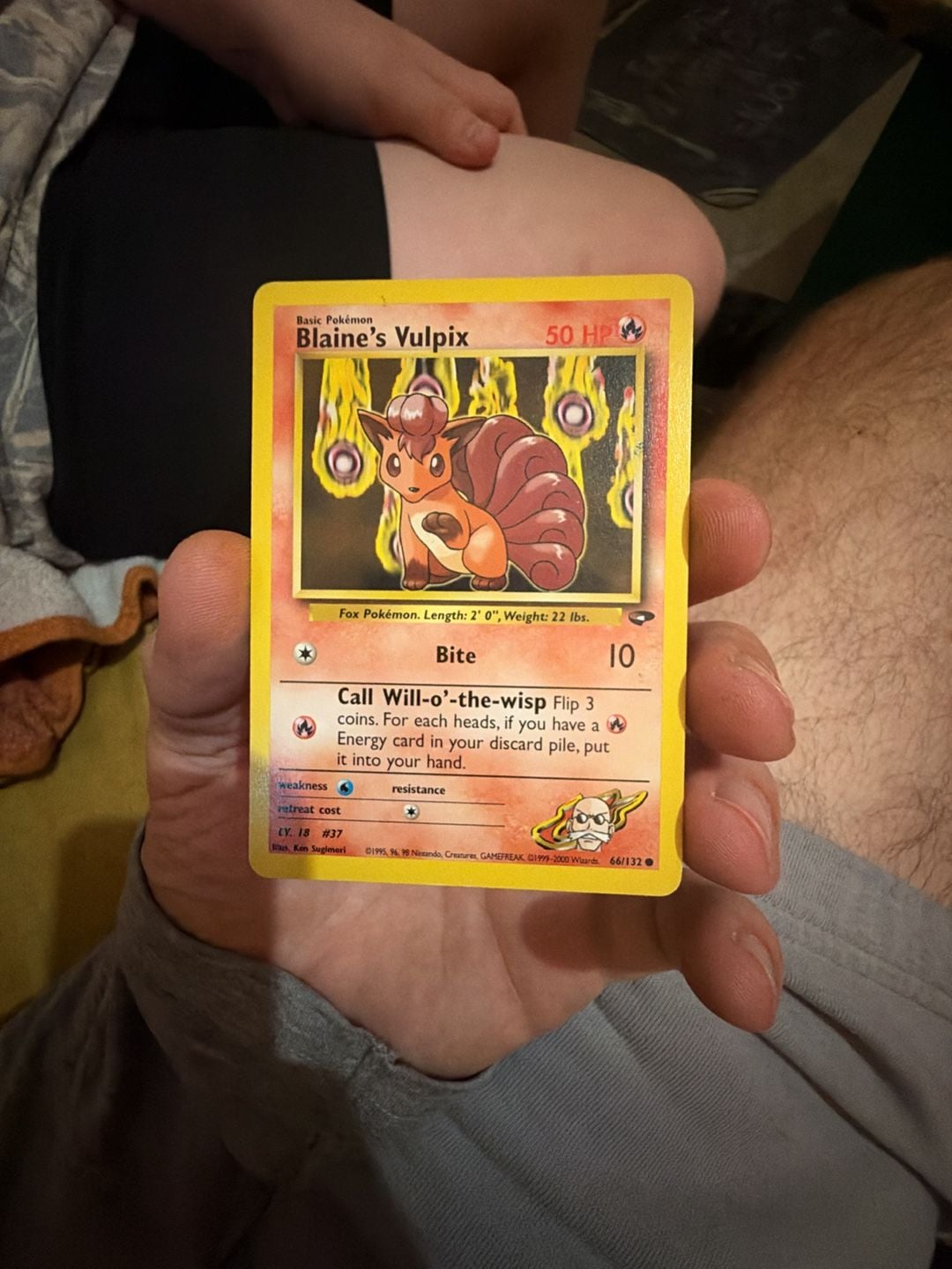 Pokemon Blaine's Vulpix 66/132 Gym Challenge Trading Card 1