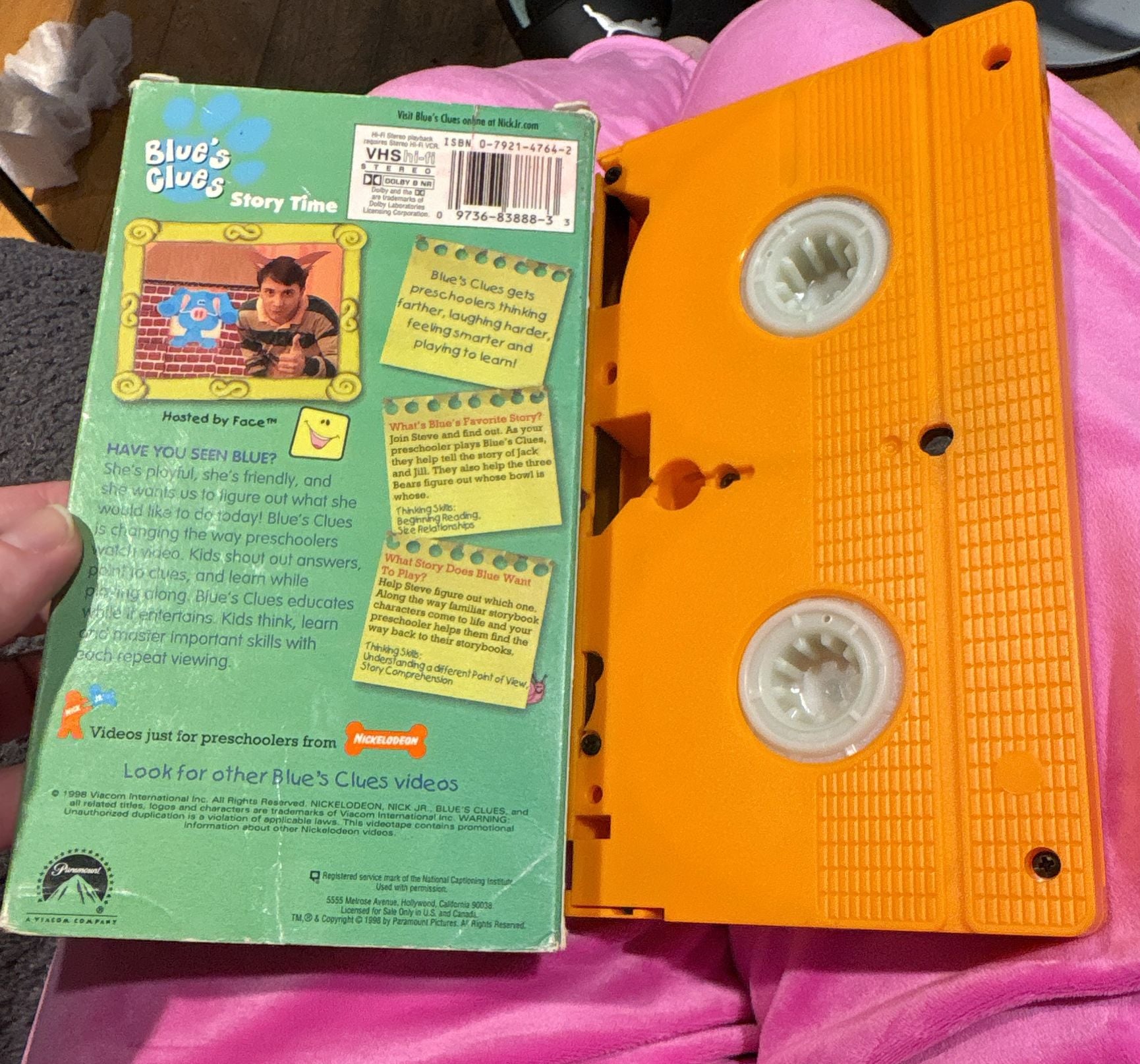 Blue's Clues Story Time VHS Tape 2