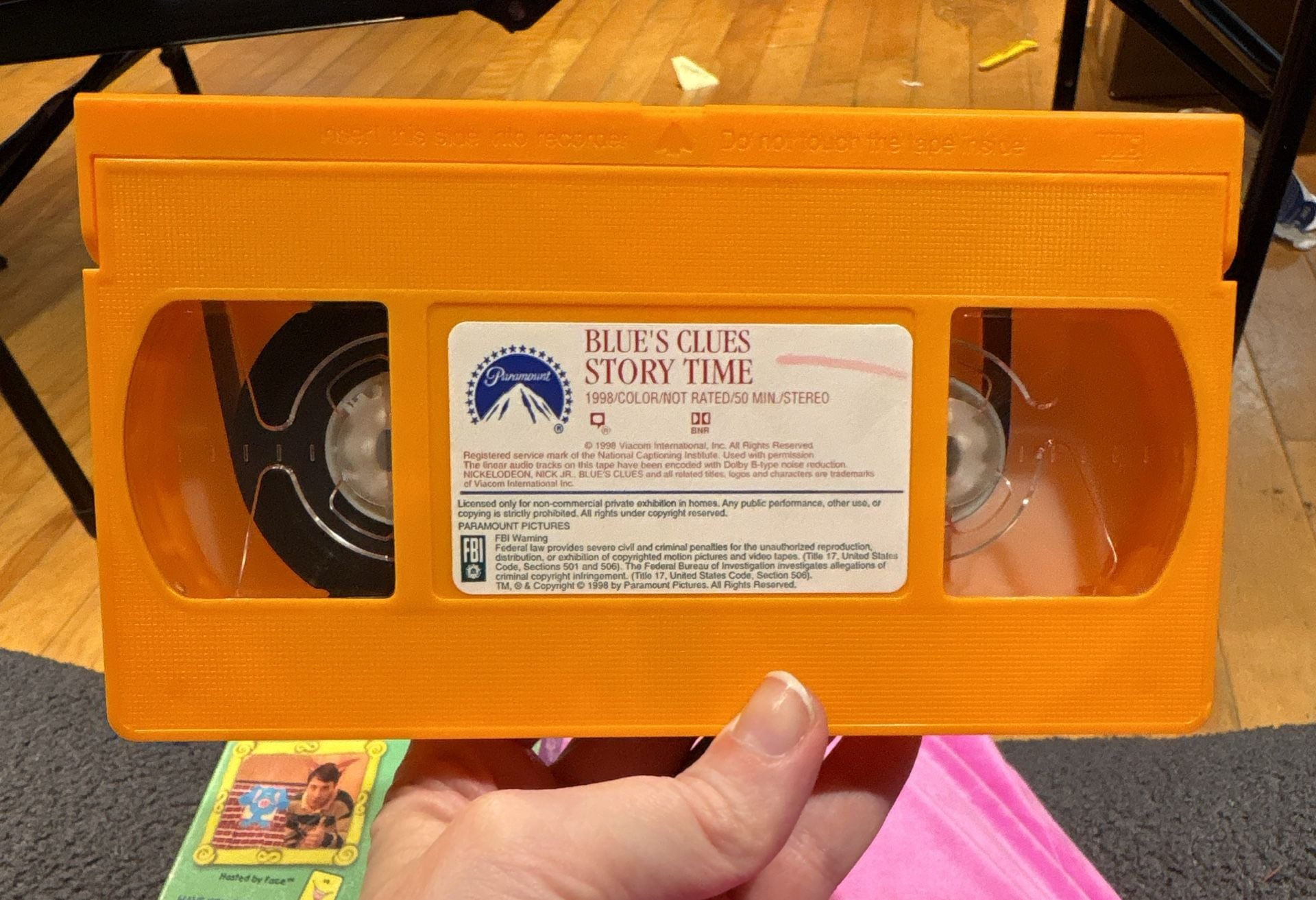 Blue's Clues Story Time VHS Tape 4