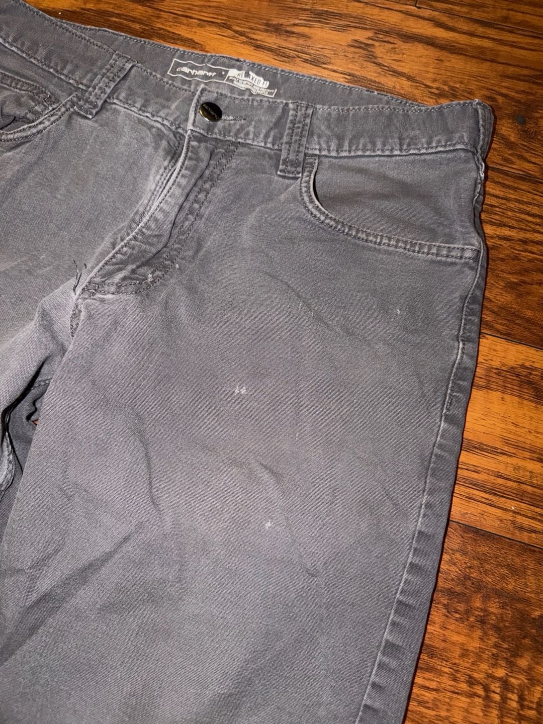 Carhartt Relaxed Fit Canvas Work Pants Gray 3