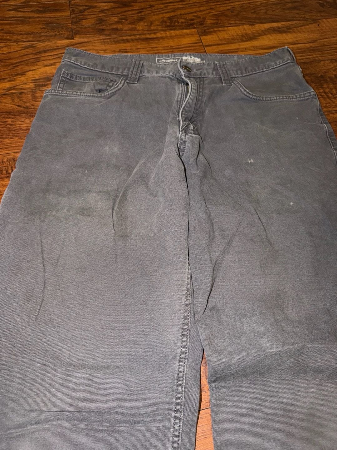 Carhartt Relaxed Fit Canvas Work Pants Gray 4