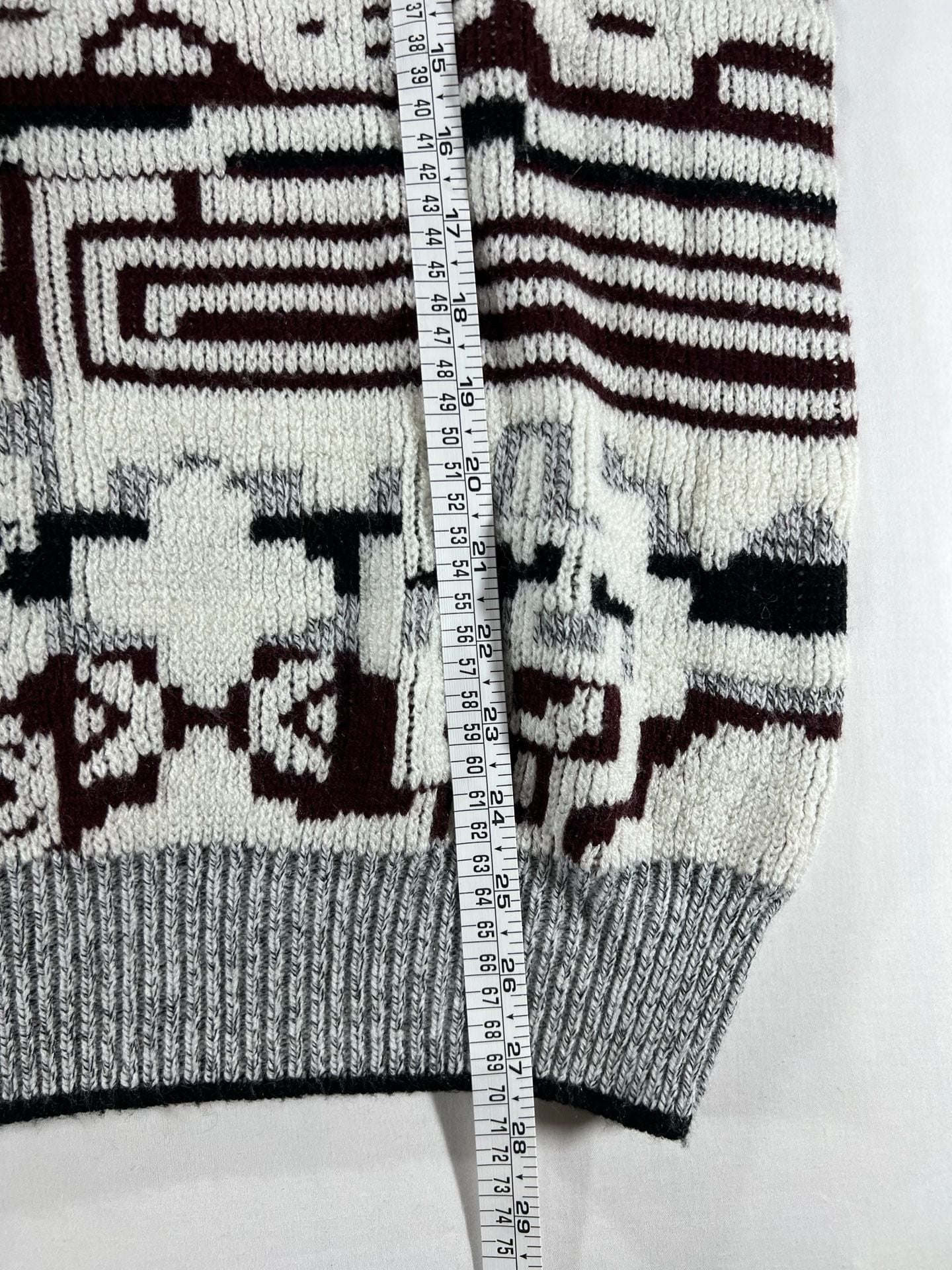 Expressions Vintage Geometric Knit Pullover Size L Cosby Sweater 6
