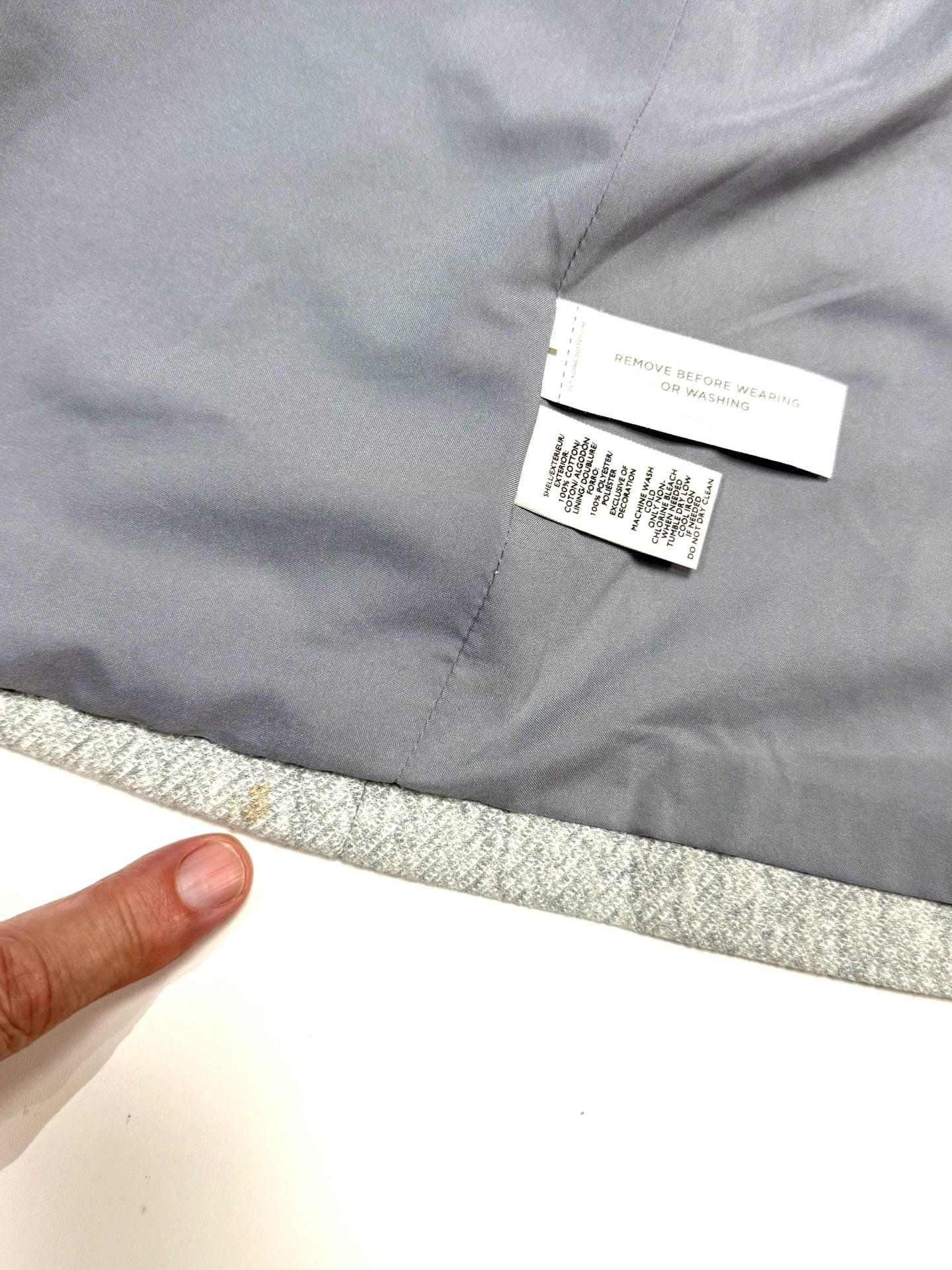 LOFT Women's Blazer Size 12 Preppy Old Money Academia Heritage Tweed Herringbone Gray Elbow Patches One Button Fitted Jacket Faux Suede Flap Pockets Career Workwear 8