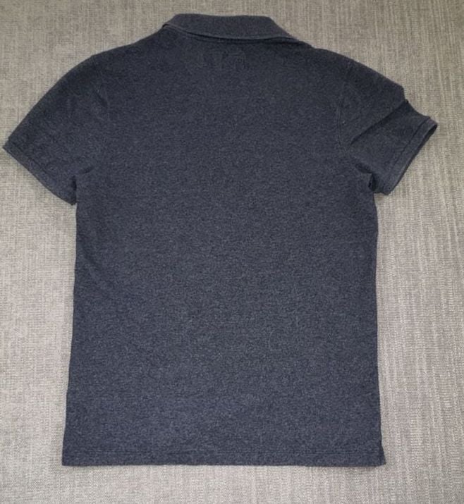 Abercrombie & Fitch Polo Shirt Size XS Gray Stretch Logo 5