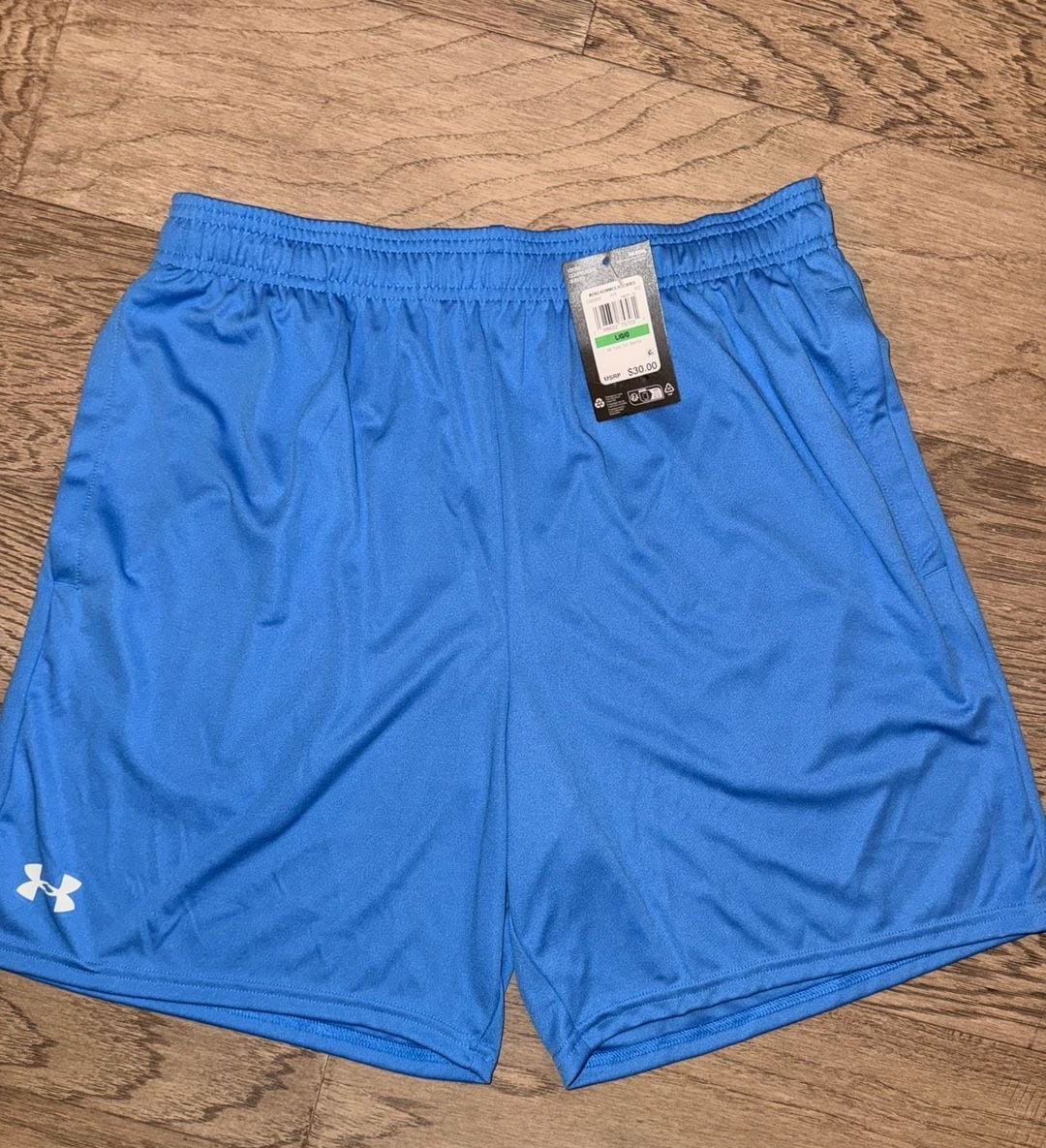 Under Armour Tech 7 In Shorts Size Large Blue Athletic 2