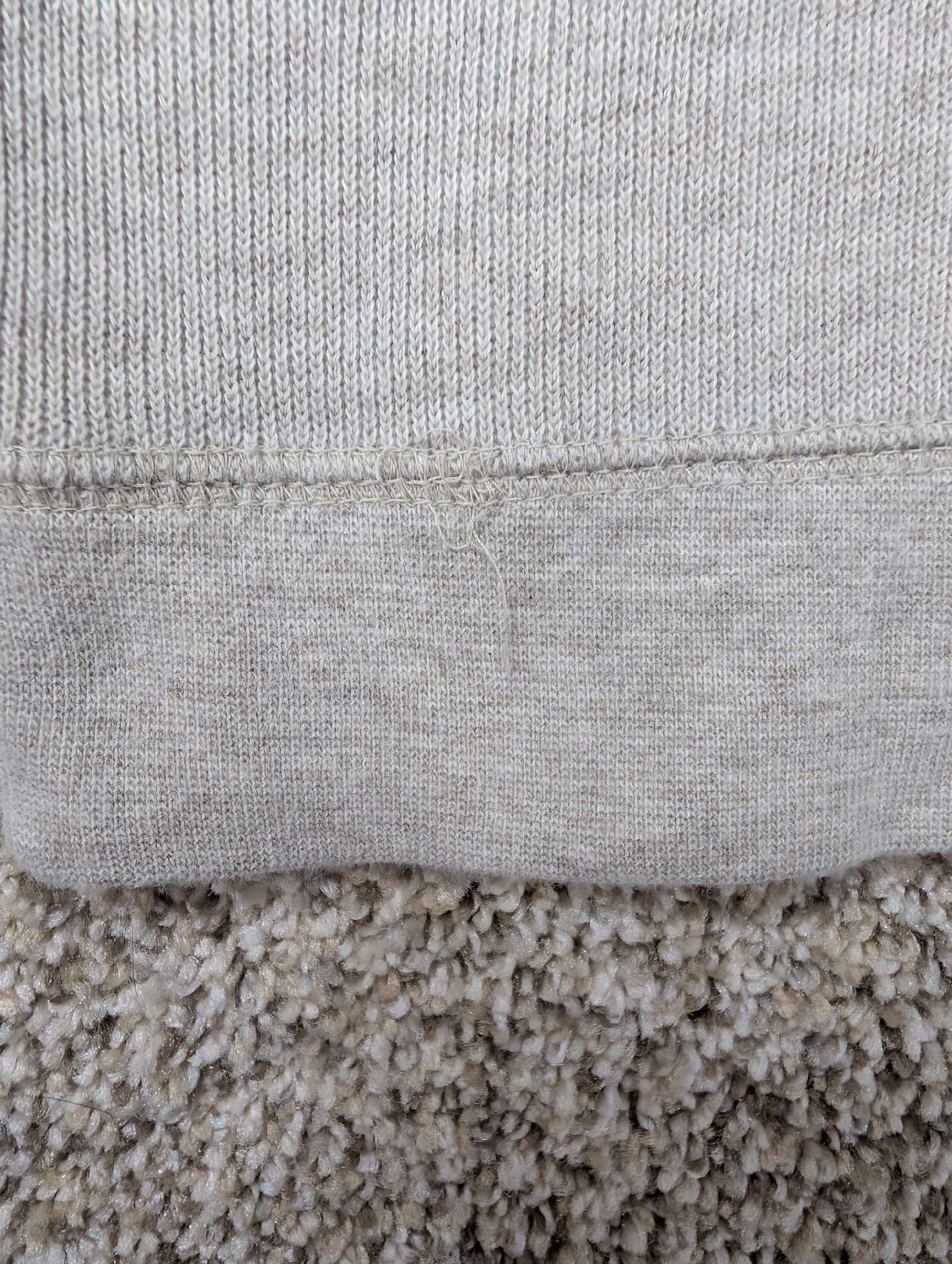 Covington Waffle Knit Thermal Sweatshirt Size XX-L Beige Cotton Pullover 7