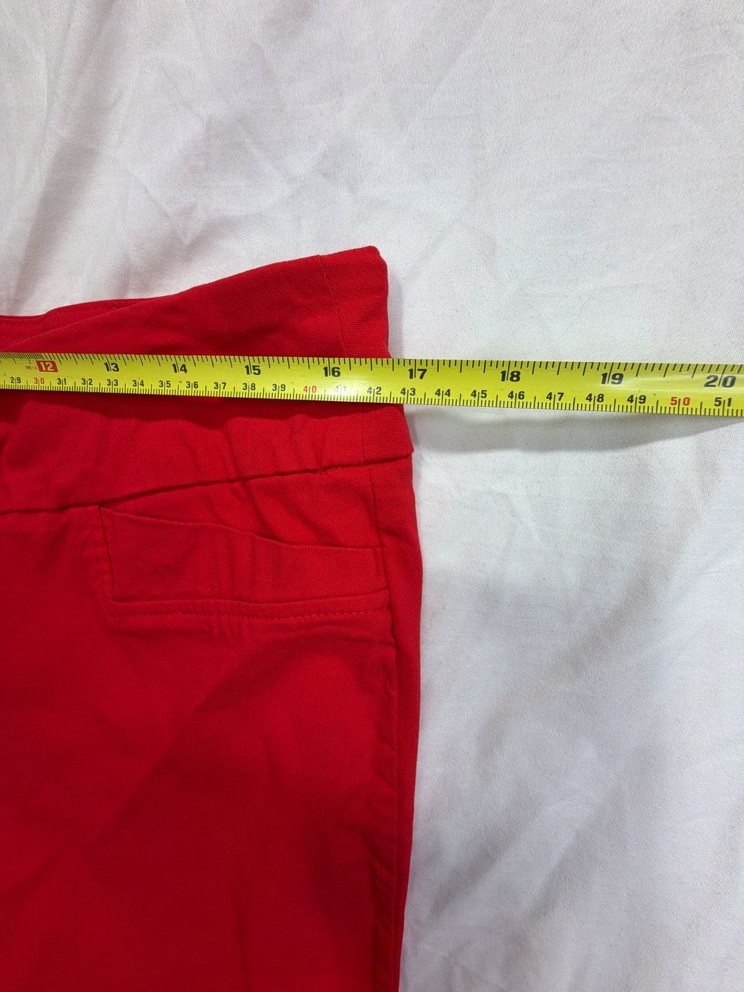 Zac & Rachel Pull On Capri Size 12 Red Pants 4