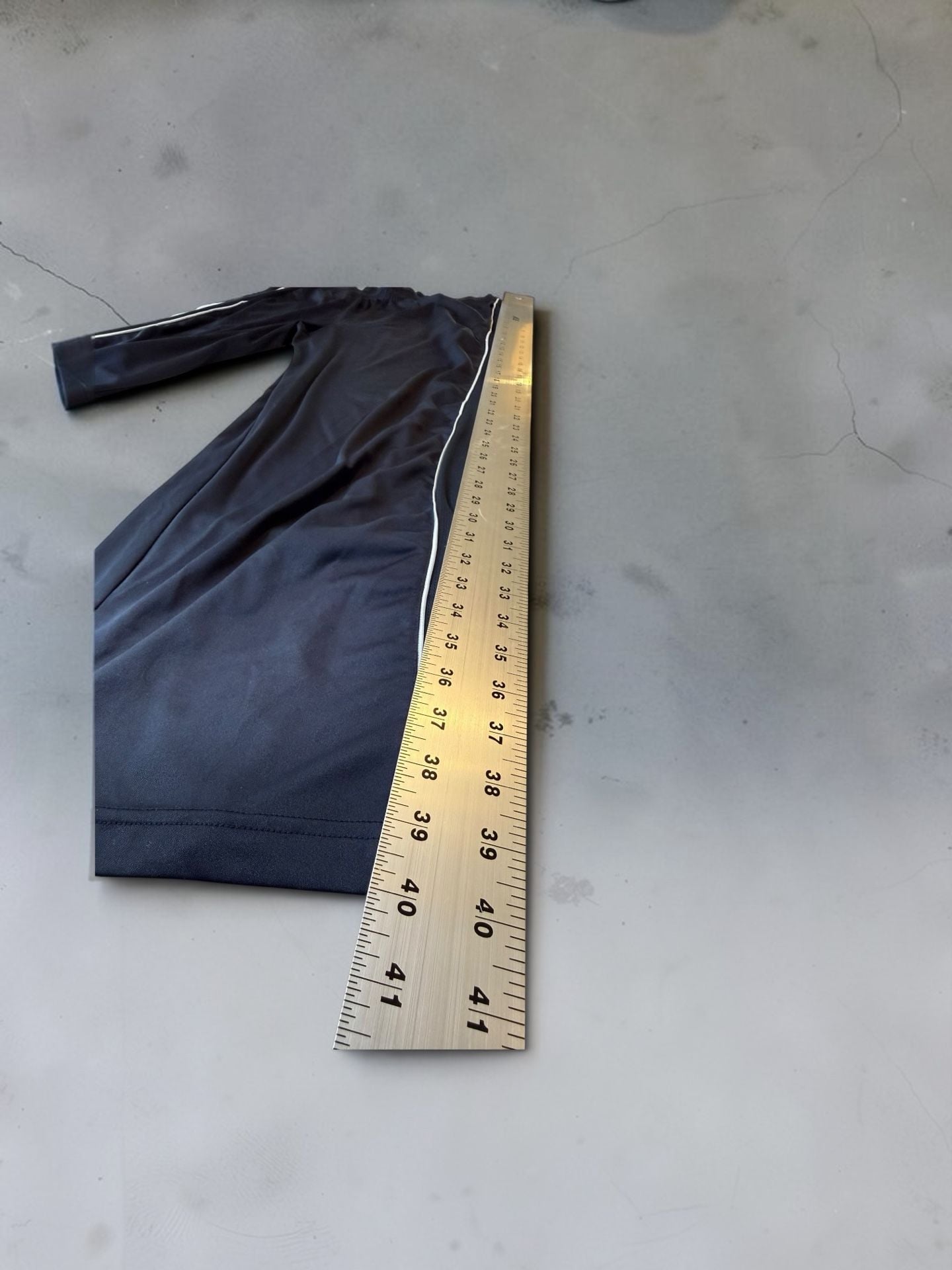 Adidas Track Pants Size M Navy Blue 3 Stripe 7