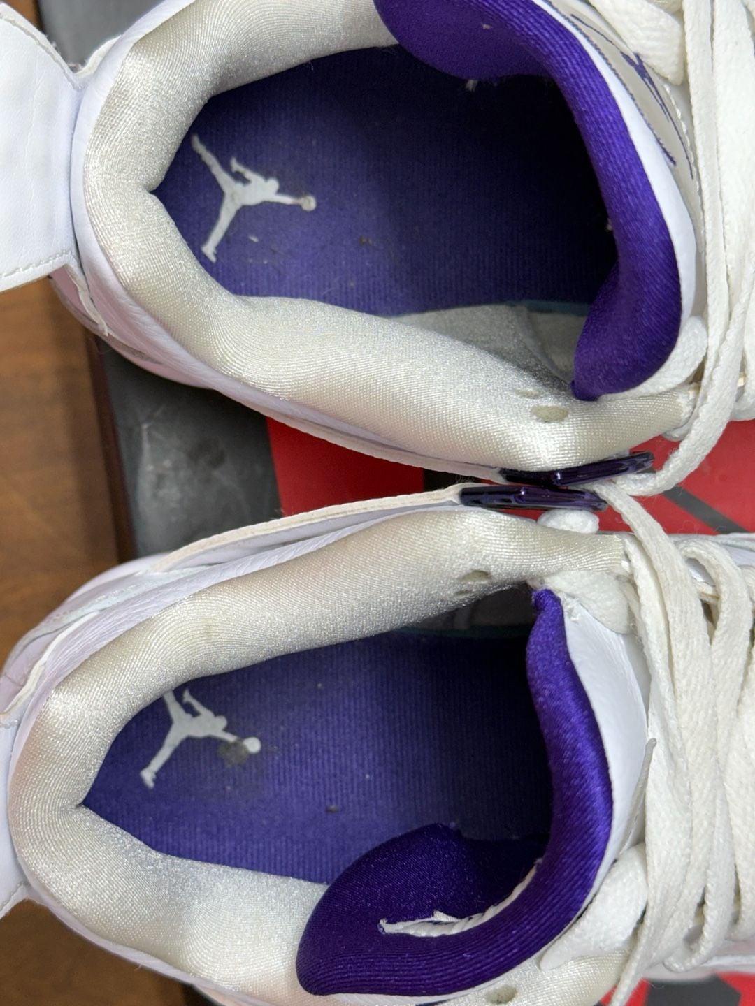 6.5Y Nike Air Jordan 4 Retro Metallic Purple White Court Purple 8
