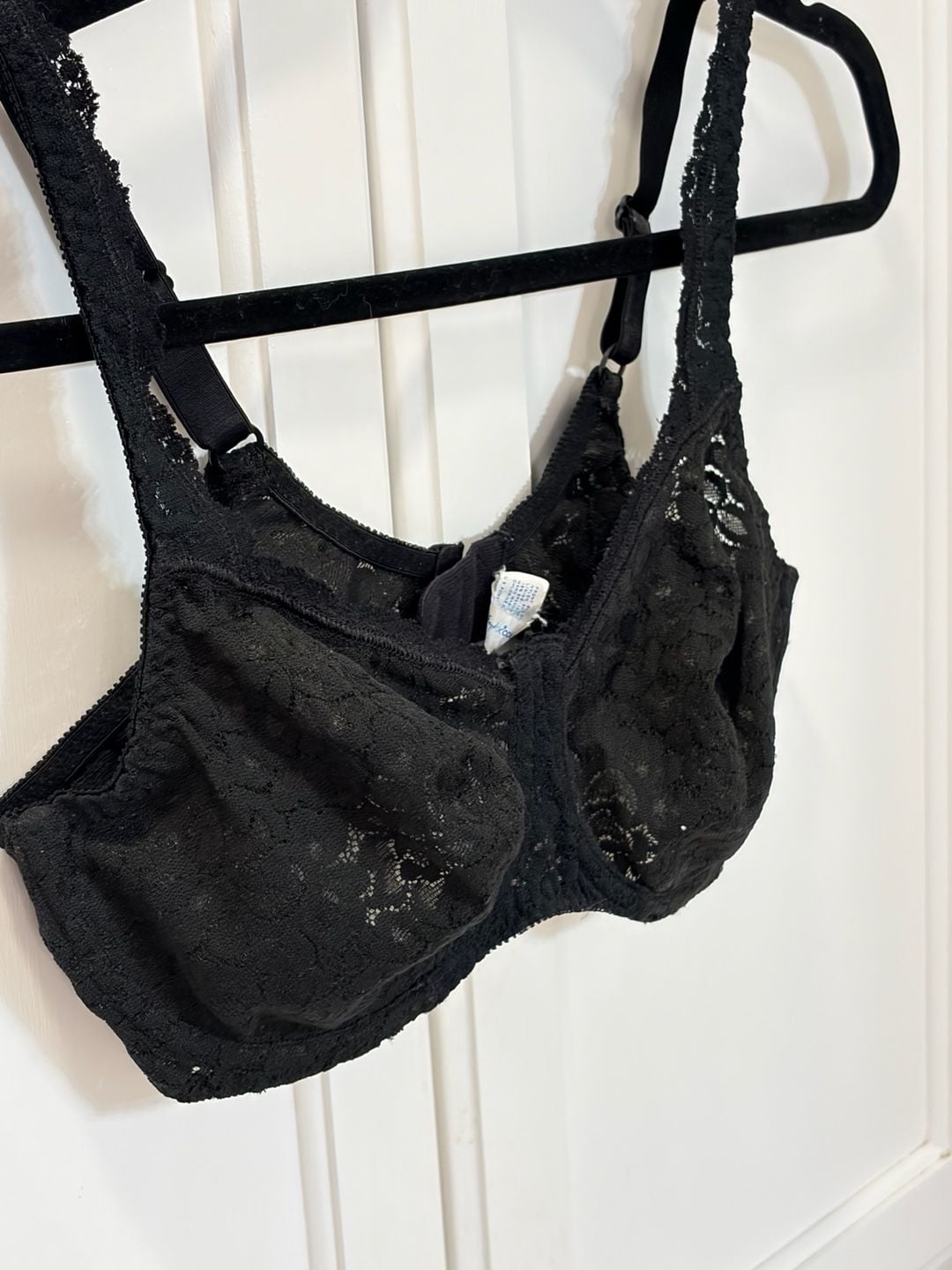 Vintage Playtex Collection Black Lace Bra 38C Style 4239 Underwire Lingerie Sexy 9