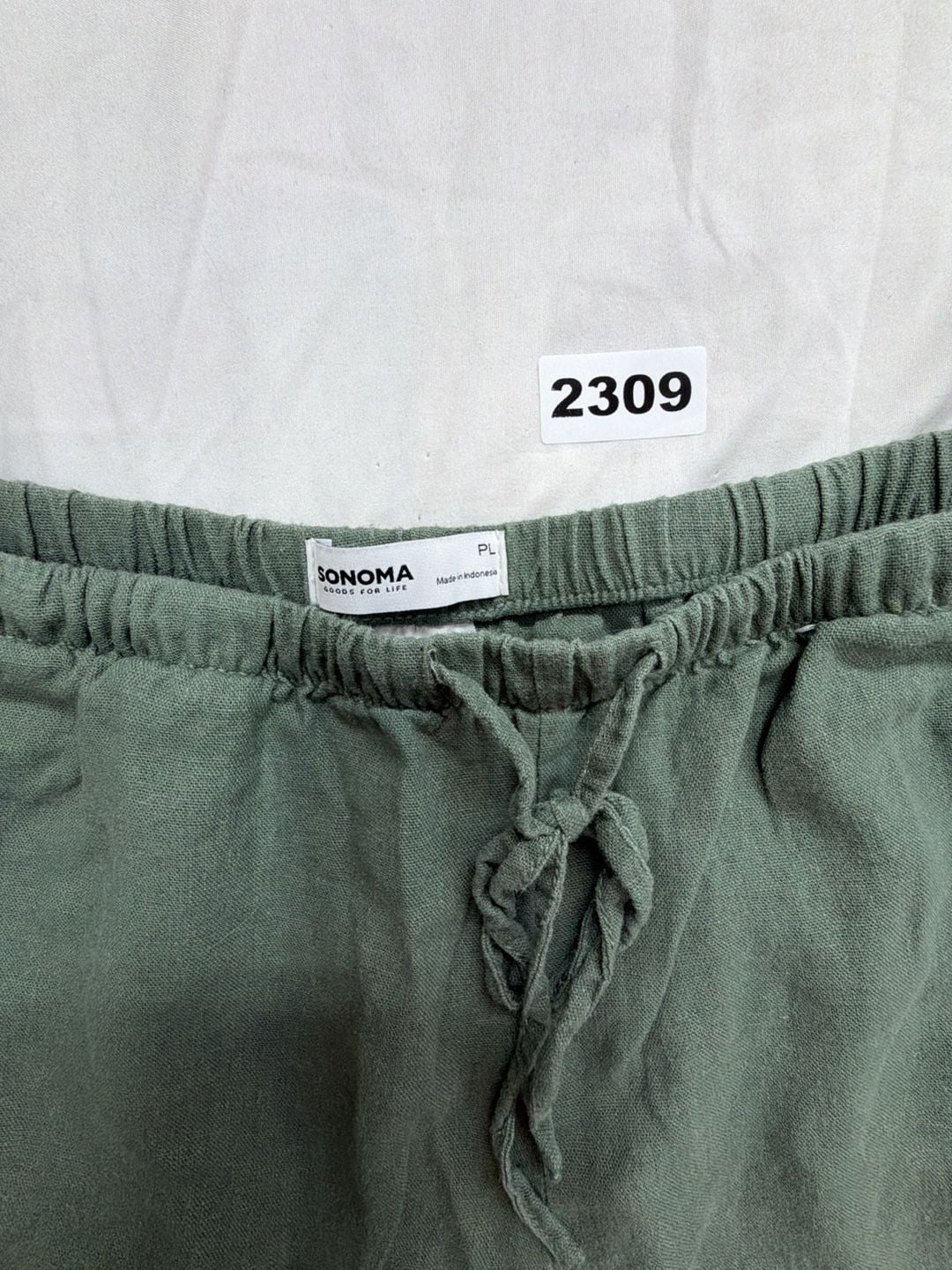 Sonoma Goods For Life Pants Size PL Green Drawstring 3