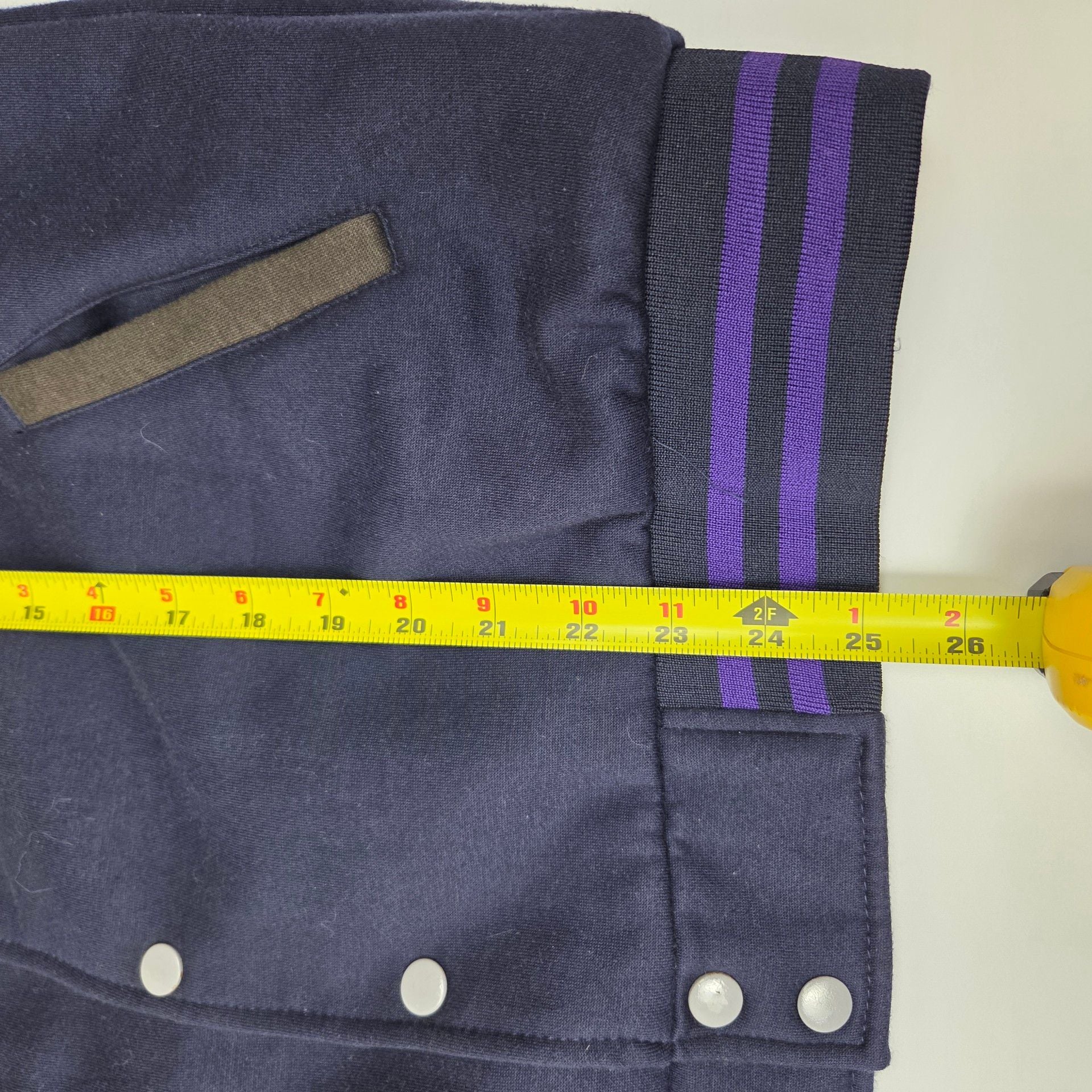 TKS Stop Blade of Marmora Varsity Jacket Size L Purple Navy 8
