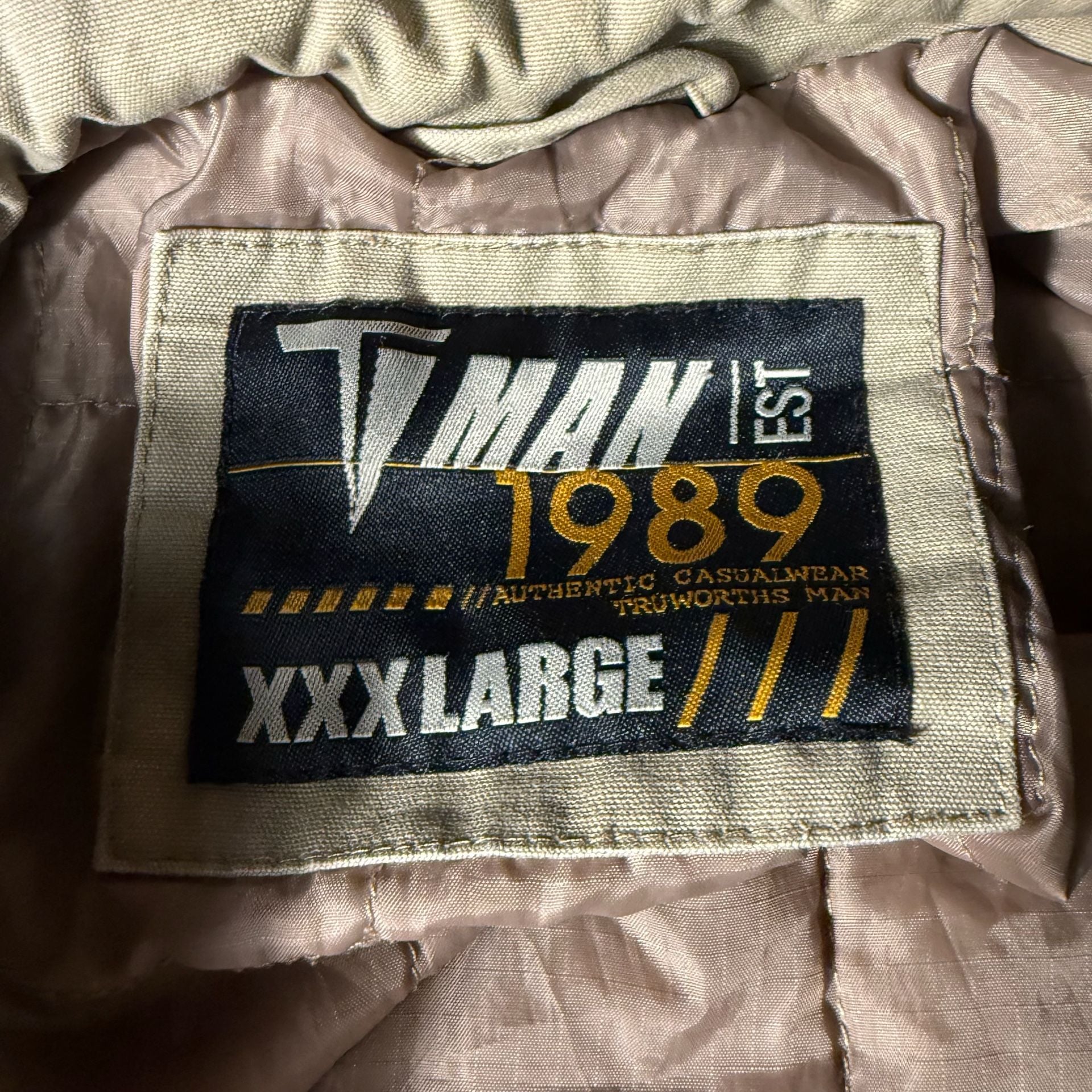 Truworths Man T-Man 1989 Jacket XXXLarge Tan Casual 4