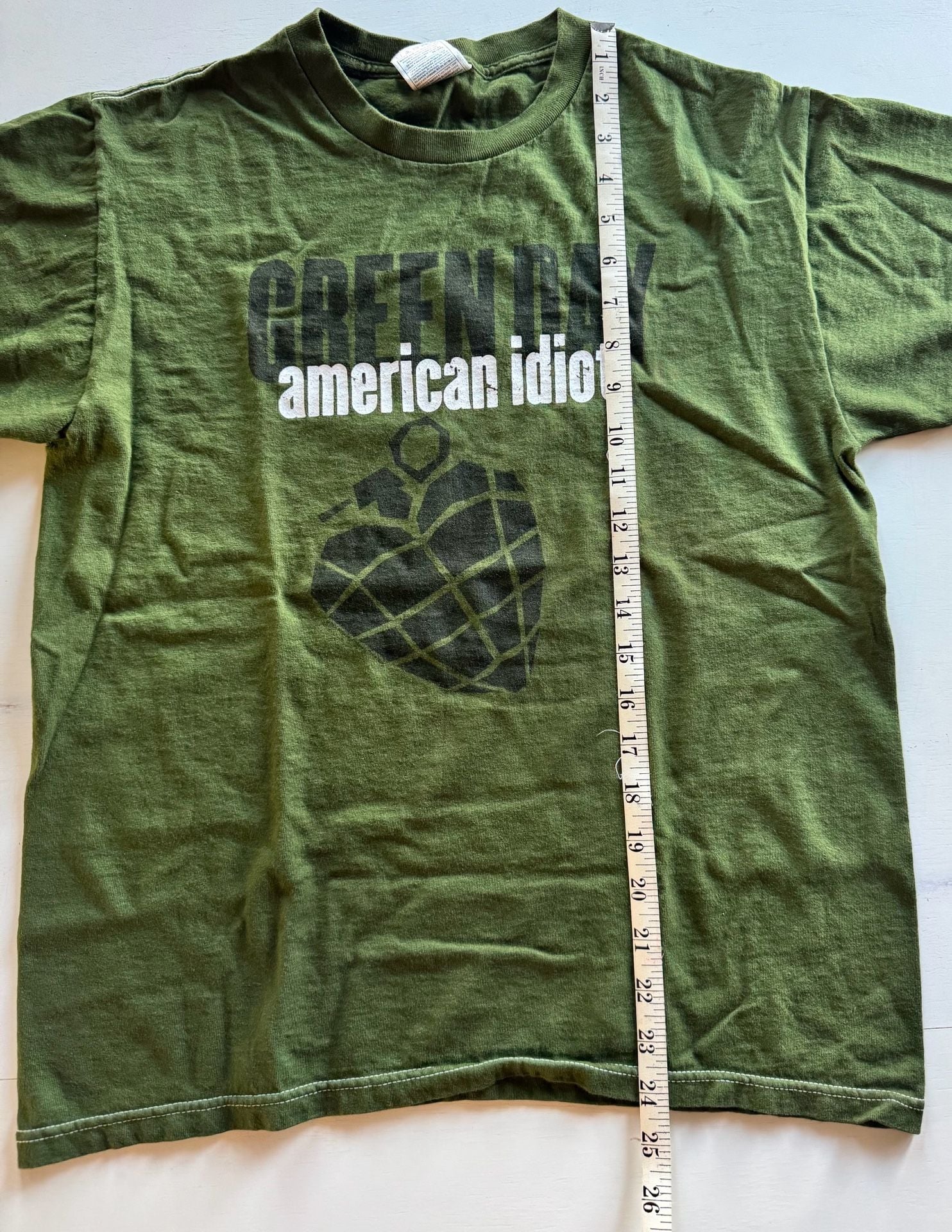 Fruit of the Loom Green Day American Idiot T-Shirt Size M 8