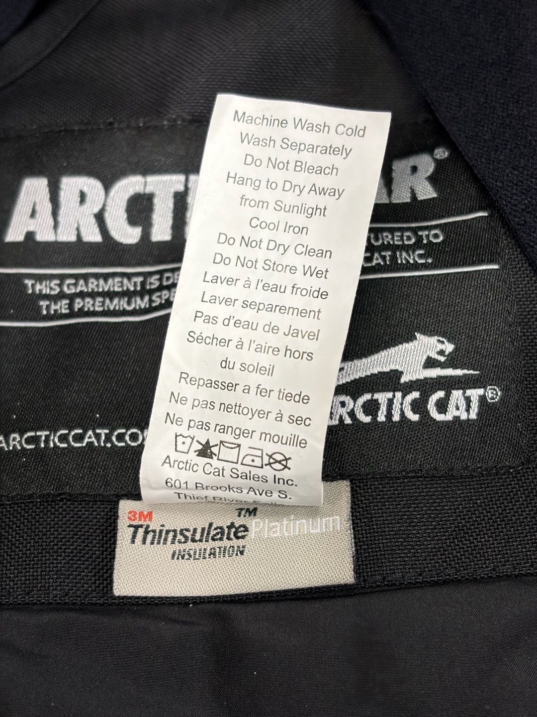 Arctic Cat Arcticwear Black Snowmobile Insulated Bib Size XL Men’s Worn twice 5