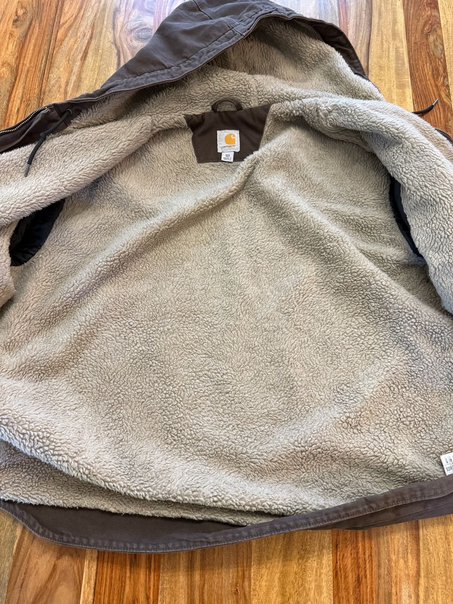 Carhartt Washed Duck Sierra Jacket Size 2XL Tall Dark Brown 3