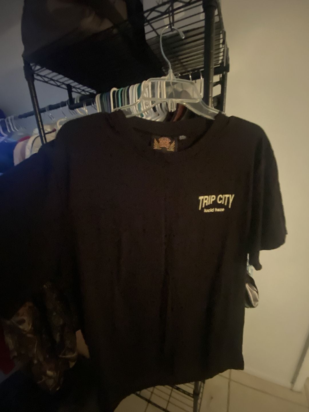 Trip City Graphic T-Shirt Size 2XL Black Lucid Haze Butterfly 3