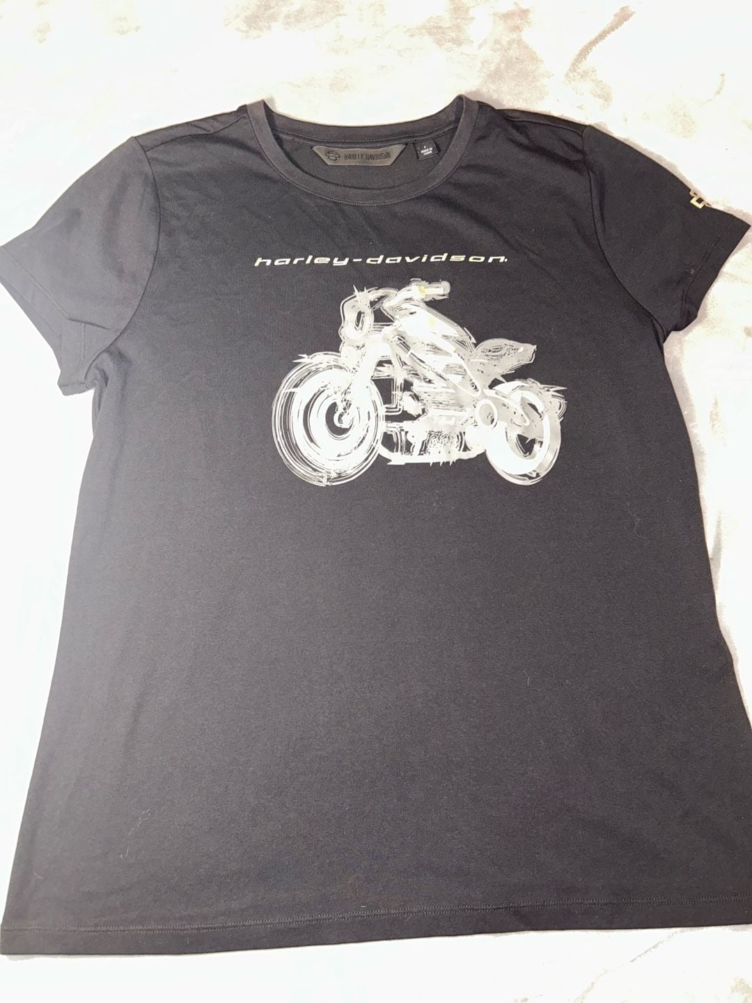 Woman’s Harley-Davidson LiveWire Graphic Tee Size L Black Motorcycle 3